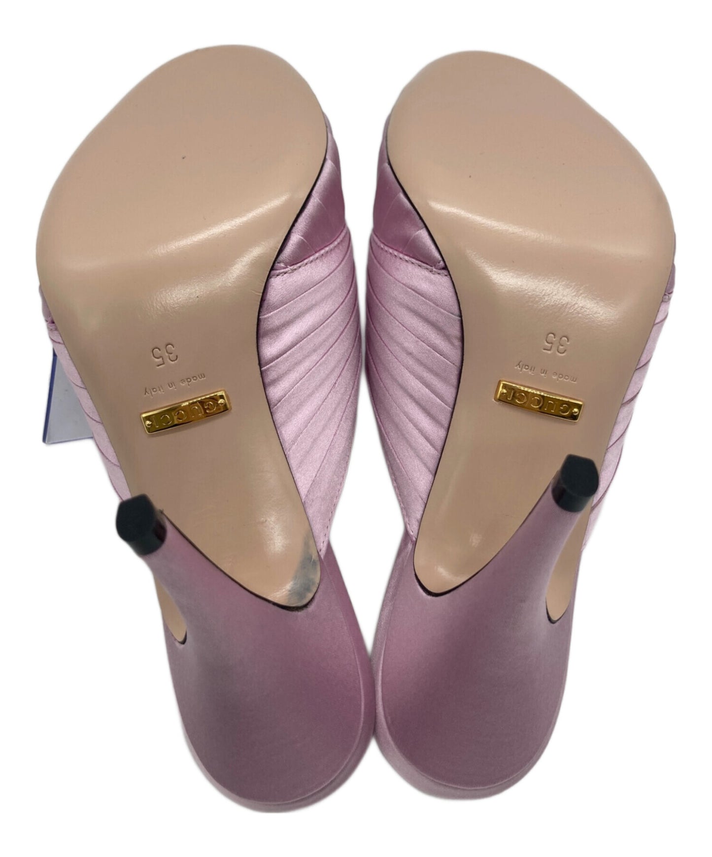 [Pre-owned] GUCCI Satin sandals