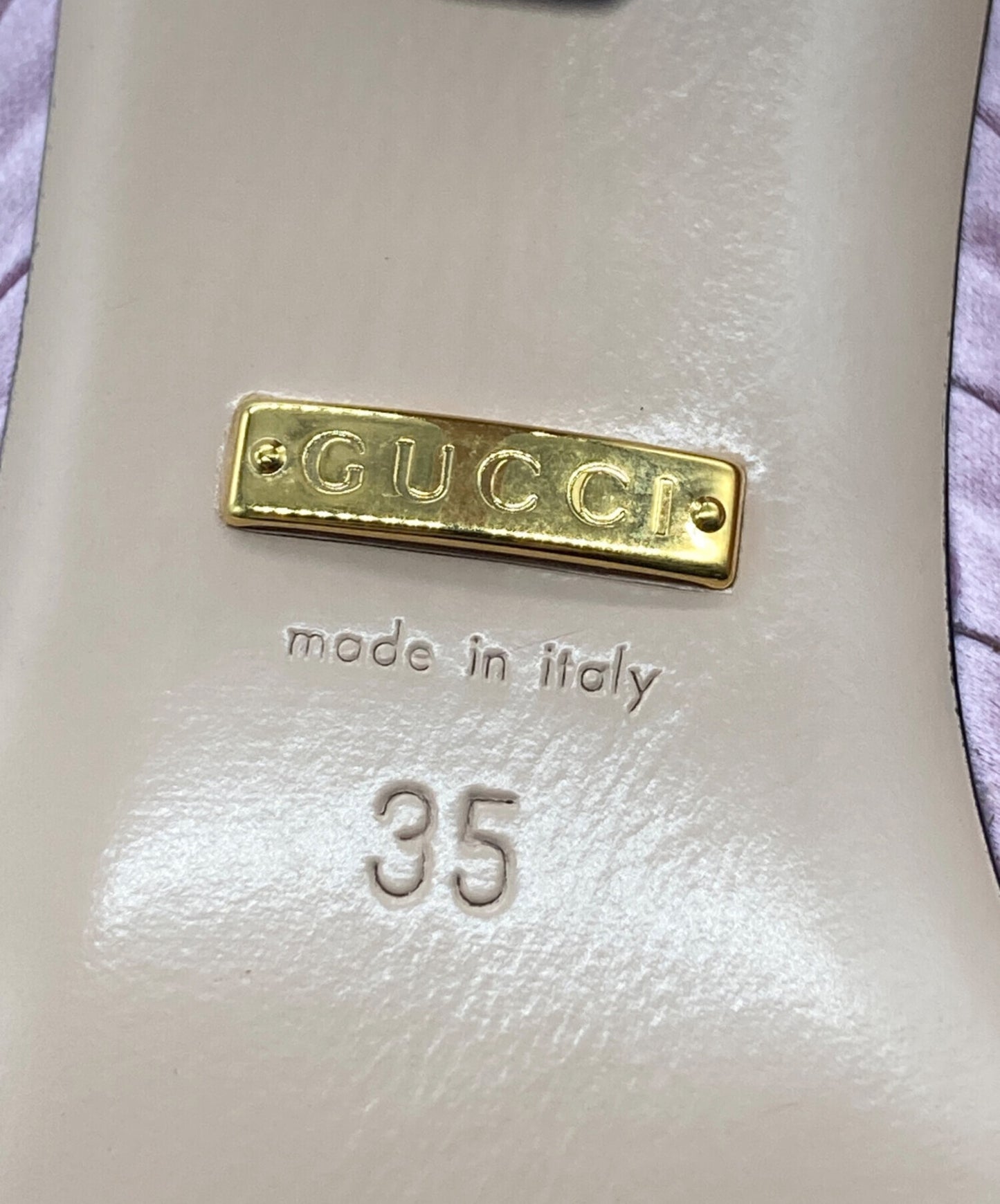 [Pre-owned] GUCCI Satin sandals