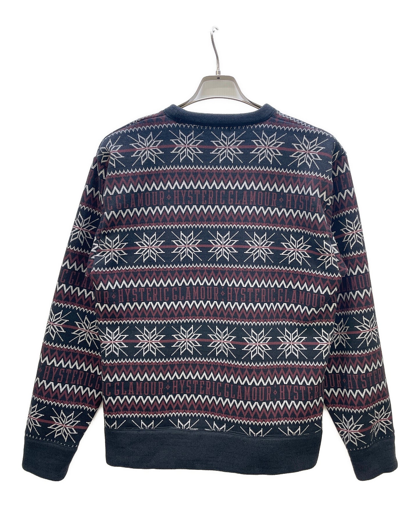 [Pre-owned] Hysteric Glamour SPADE NORDIC pattern sweatshirt 02233CS01