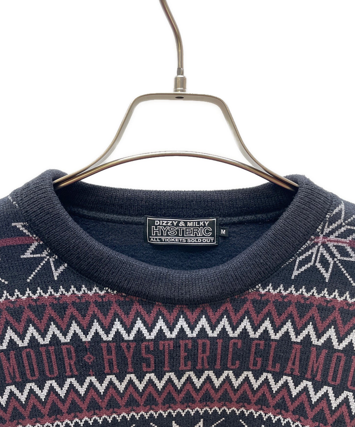 [Pre-owned] Hysteric Glamour SPADE NORDIC pattern sweatshirt 02233CS01