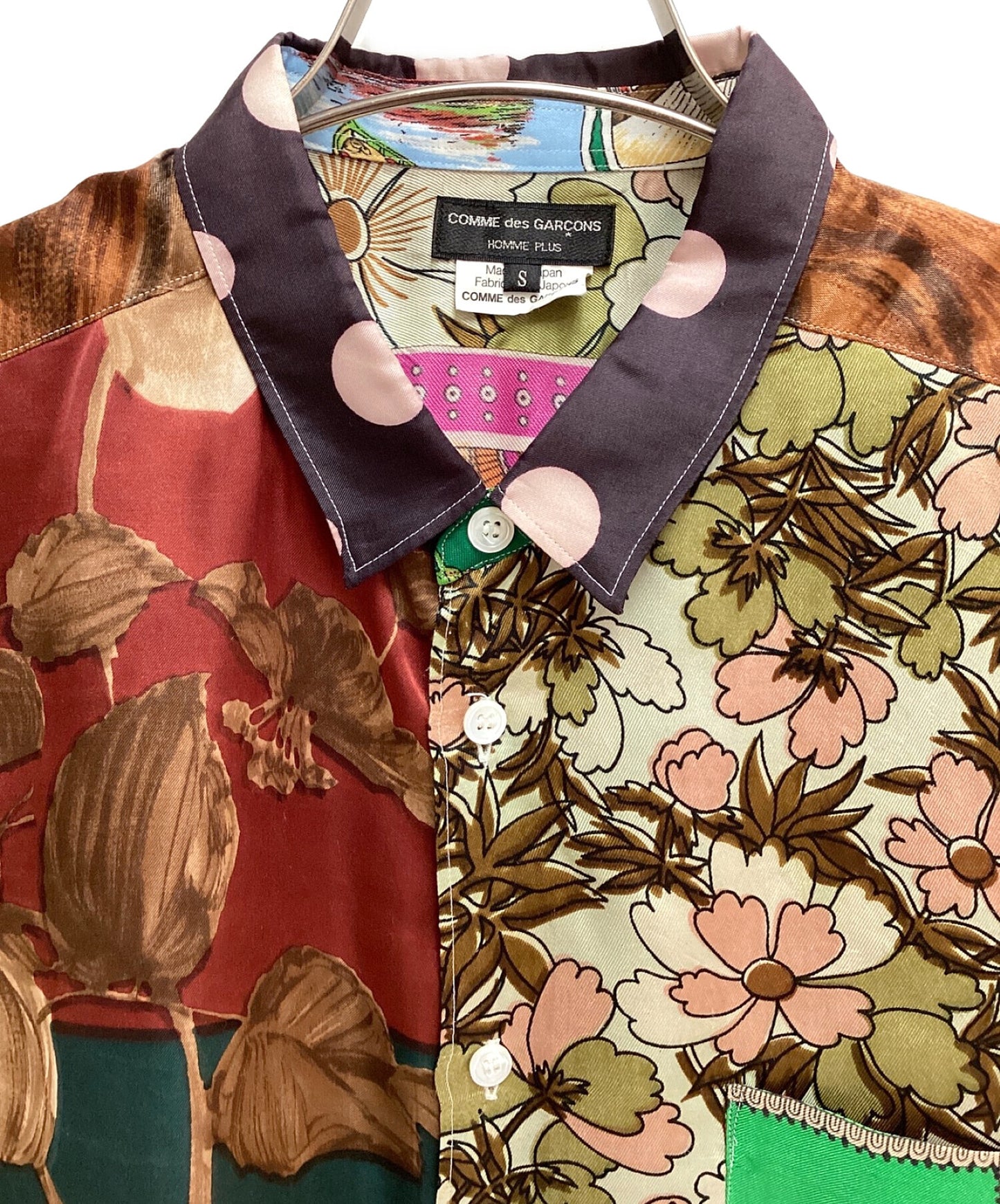 [Pre-owned] COMME des GARCONS HOMME PLUS Silk scarf long shirt / 11AW Decadence period / Archive PH-B040/AD2011