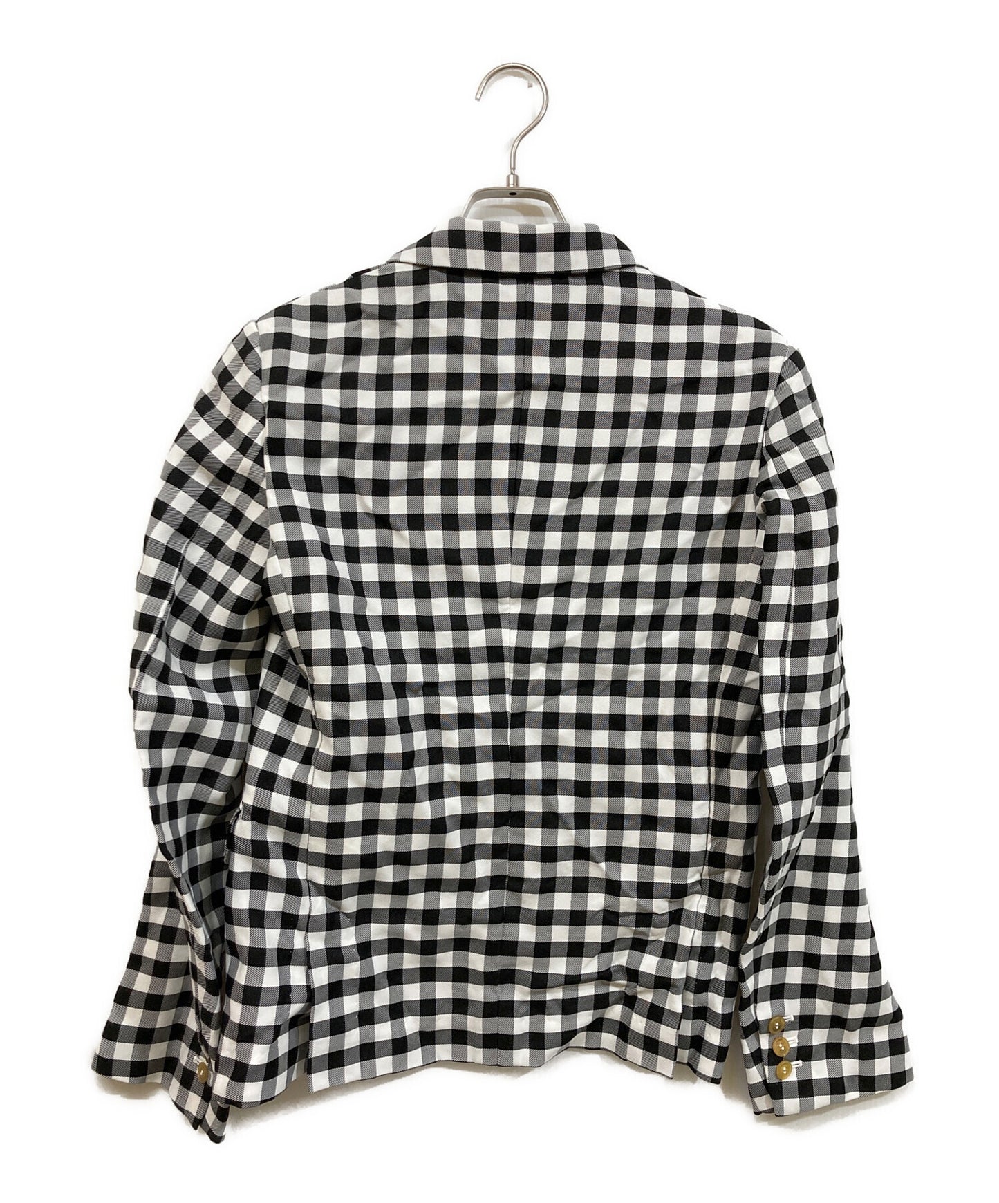 [Pre-owned] BLACK COMME des GARCONS Estelle Gingham Check Jacket (Post-Processing) 1M-J019/AD2023