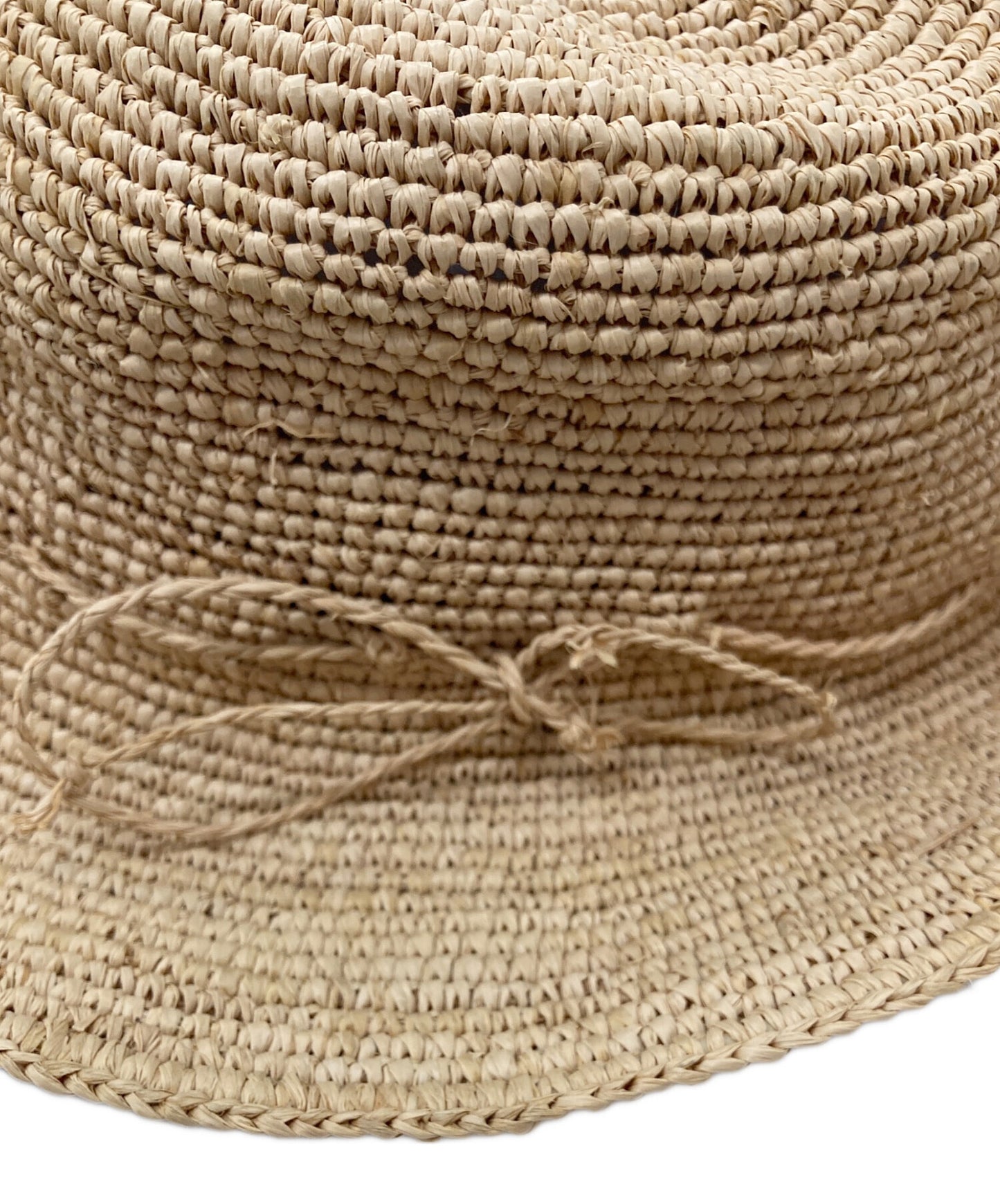 [Pre-owned] Vivienne Westwood Raffia Hat with Orb Logo Tag