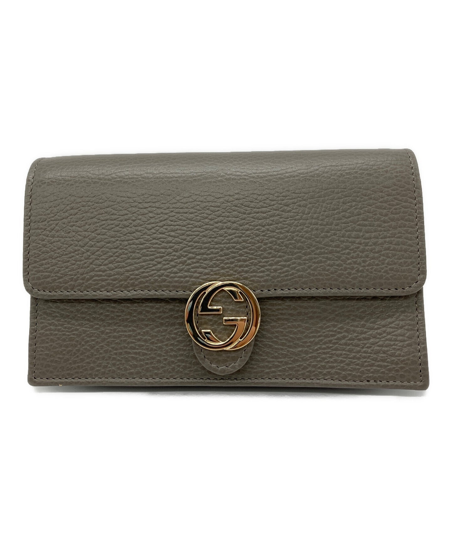 [Pre-owned] GUCCI Interlocking G chain wallet 615523