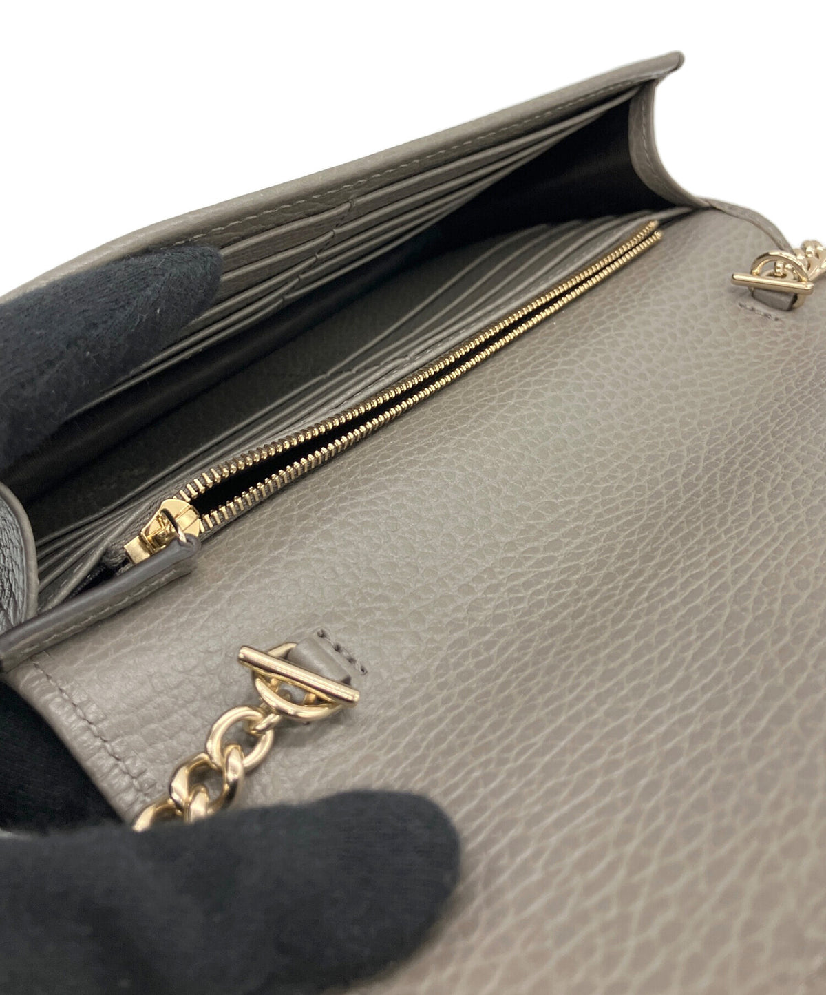 [Pre-owned] GUCCI Interlocking G chain wallet 615523