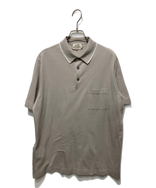 [Pre-owned] HERMES Piqures sellier polo shirt 91-5749