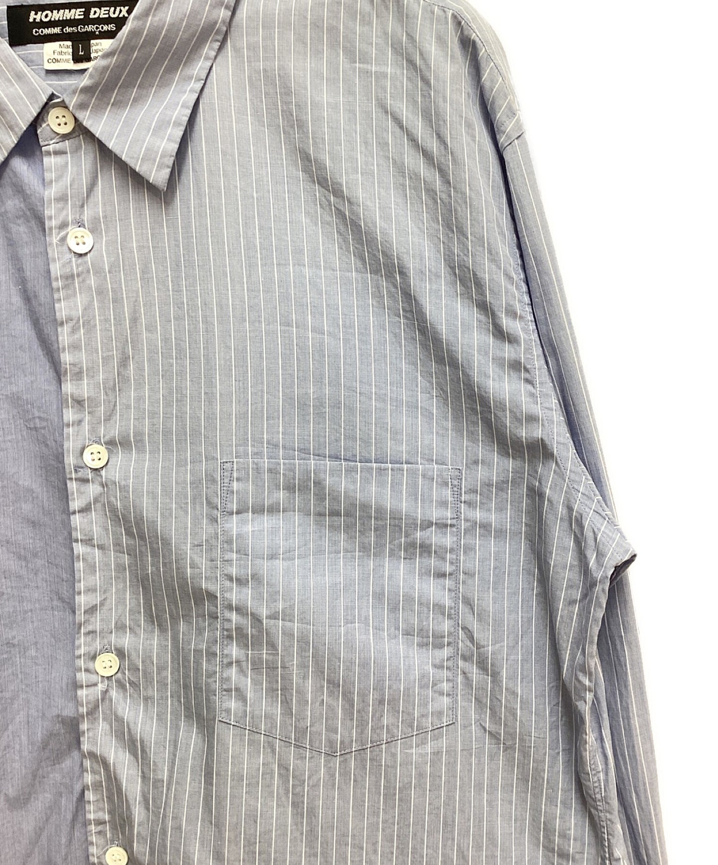 [Pre-owned] COMME des GARCONS HOMME DEUX Stripe switchover shirt AD2022 DJ-B028