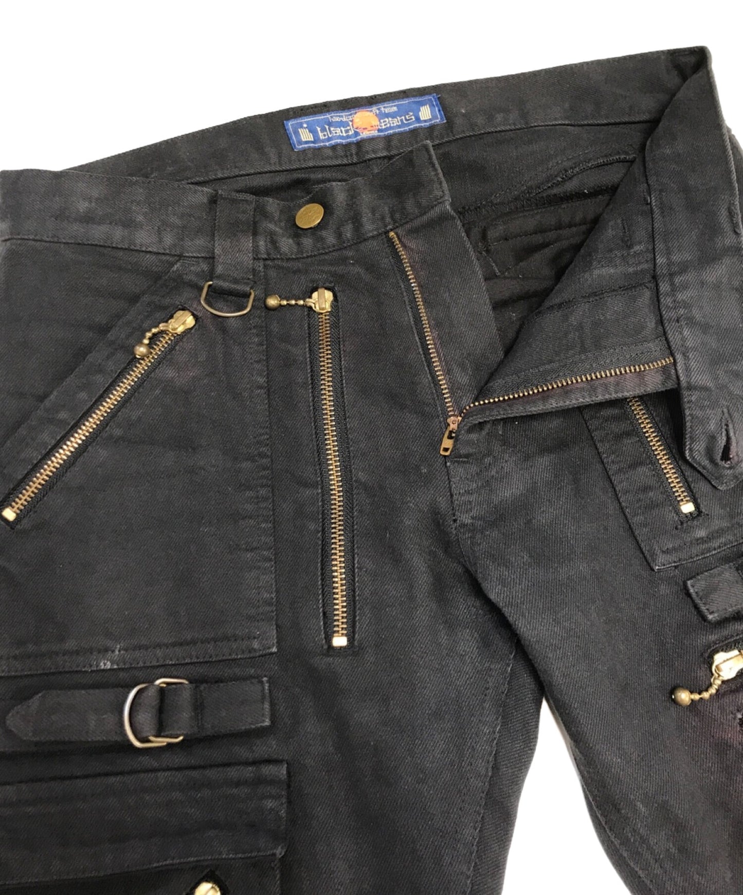 [Pre-owned] blackmeans zipped denim pants 945-72gp06-14