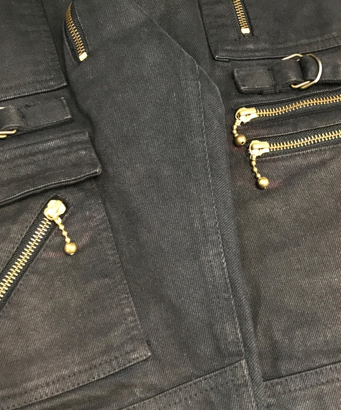 [Pre-owned] blackmeans zipped denim pants 945-72gp06-14