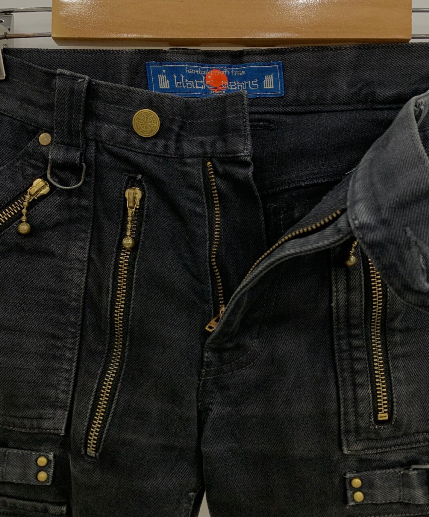 [Pre-owned] blackmeans Zip denim pants / Slim denim pants 945-67GP06-5