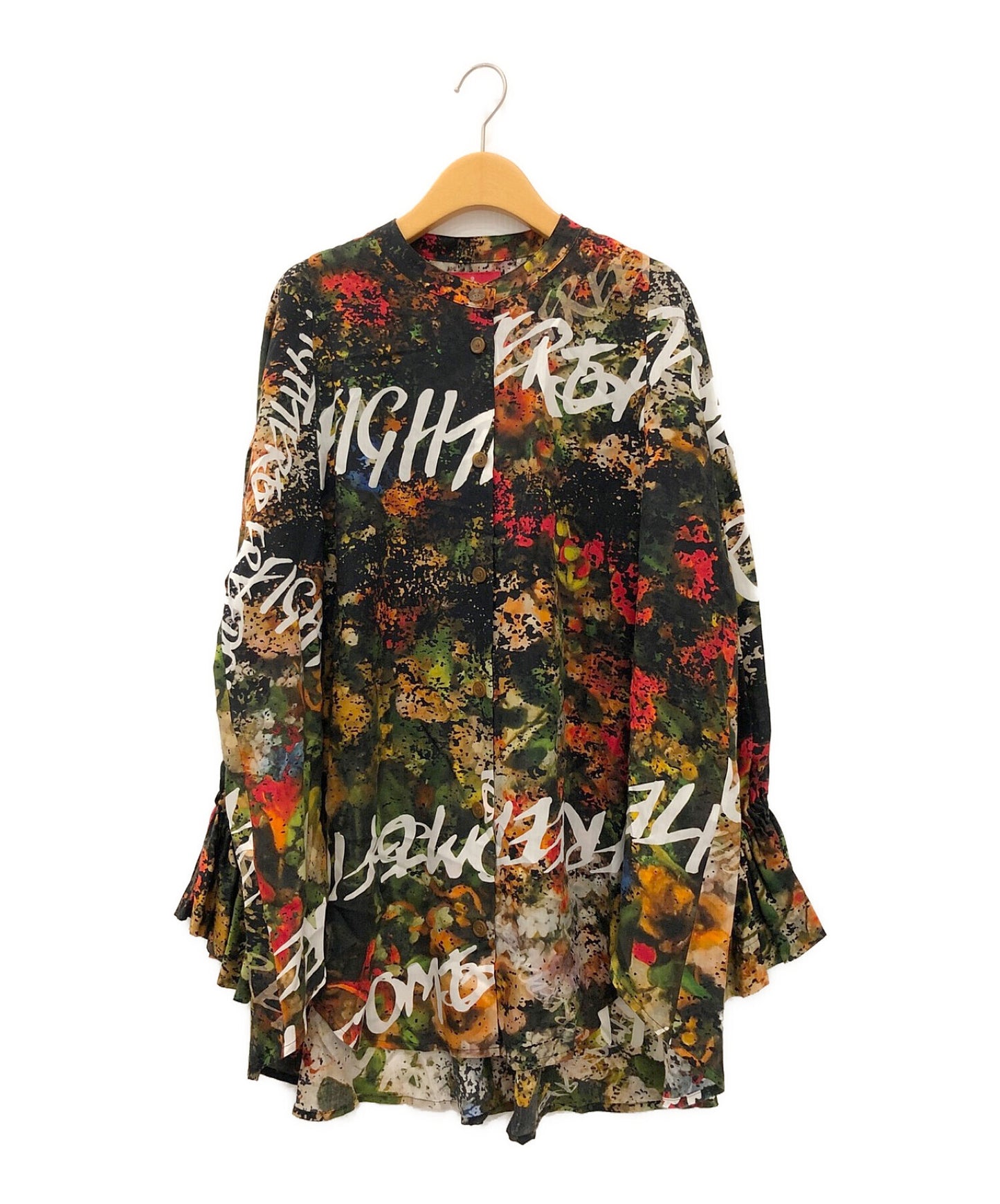 [Pre-owned] Vivienne Westwood RED LABEL FREEDOM FIGHTER FLOWER blouse 16-12-822018