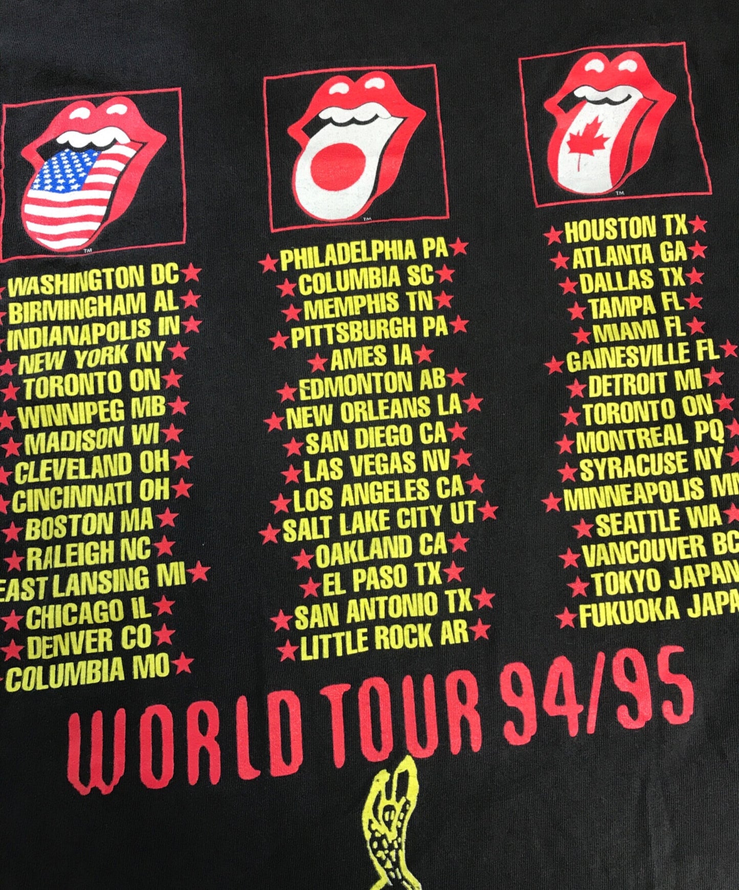 [Pre-owned] Band T-Shirt The Rolling Stones BROCKUM Band T-Shirt