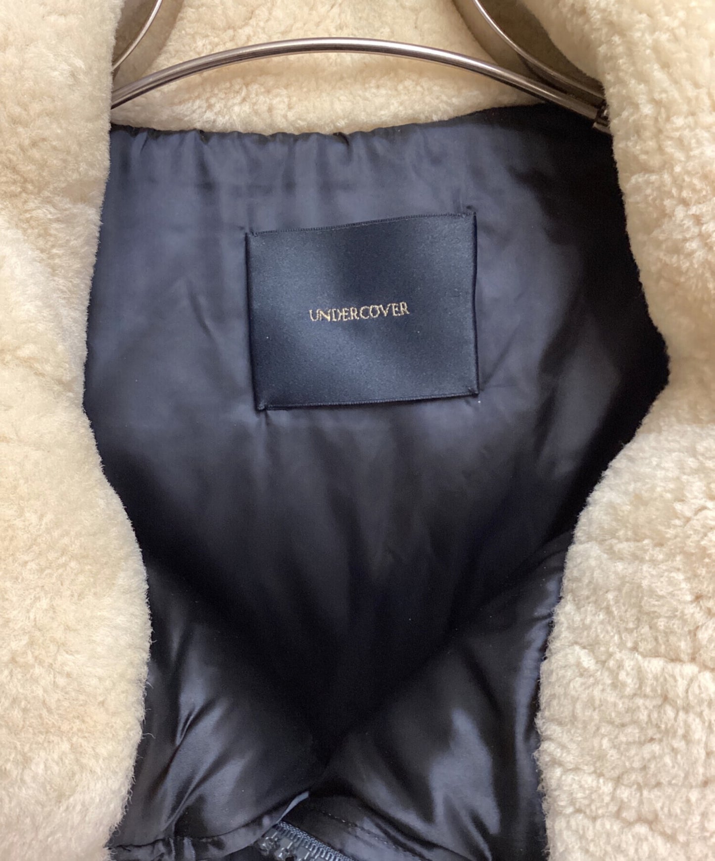 [Pre-owned] UNDERCOVER High Neck Arm Leather Boa Blouson UCT4202