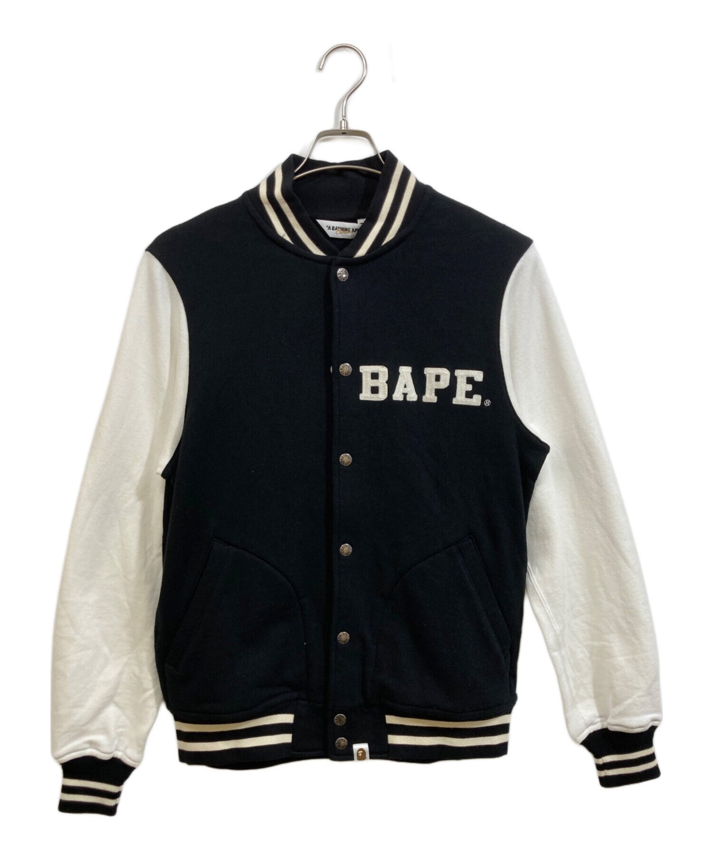 [Pre-owned] A BATHING APE Embroidered Sweat Varsity Jacket