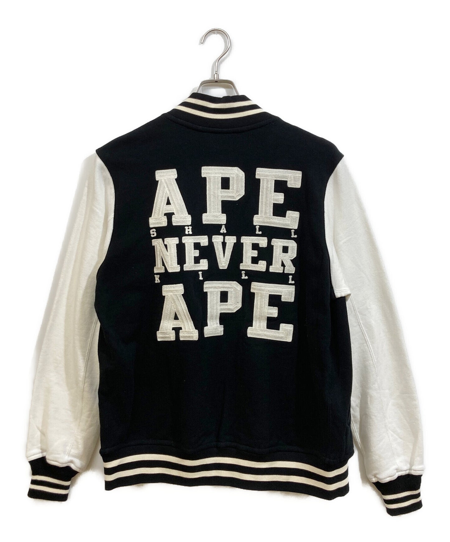 [Pre-owned] A BATHING APE Embroidered Sweat Varsity Jacket