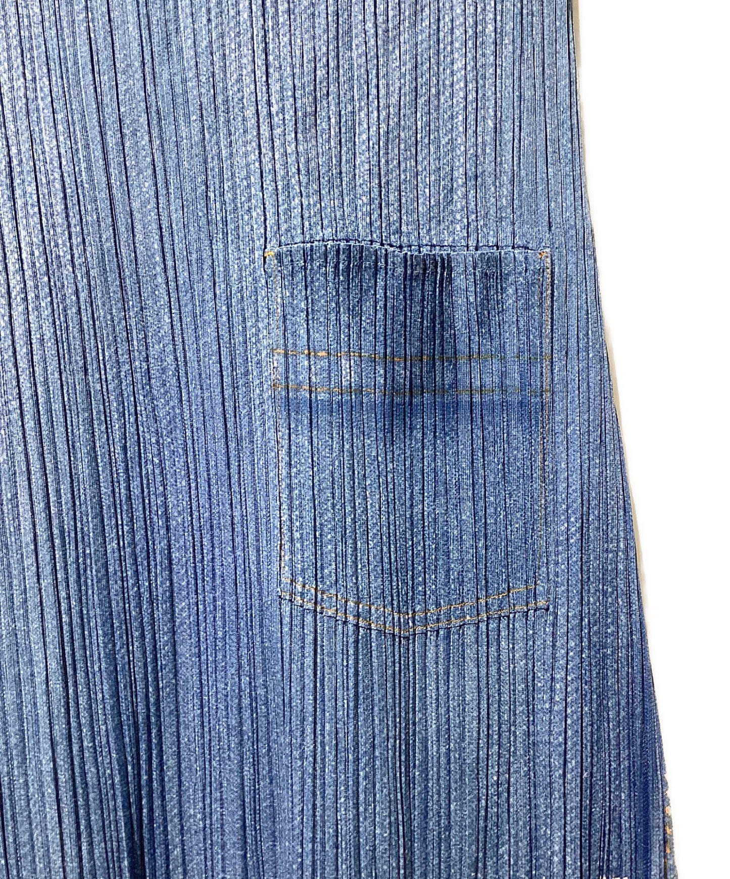 [Pre-owned] PLEATS PLEASE Denim Transfer Star Print Dress PP22-JH915