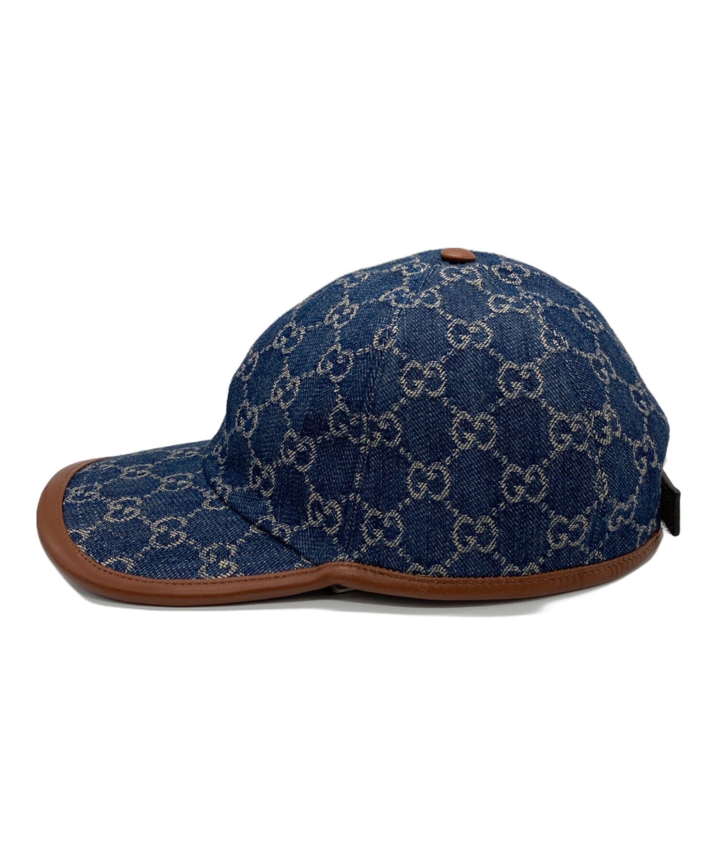 [Pre-owned] GUCCI Denim Baseball Cap 656206