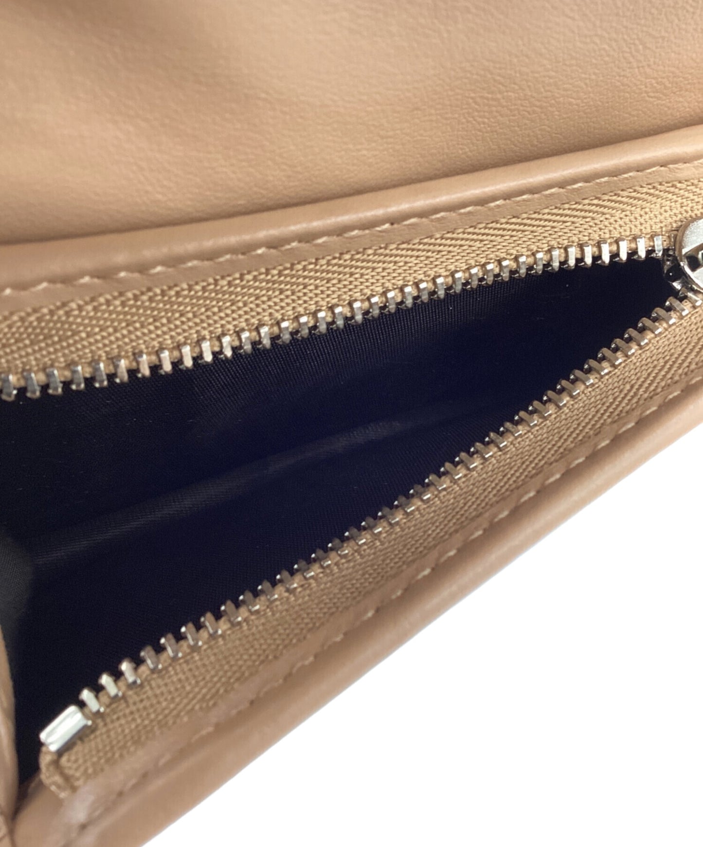 [Pre-owned] GUCCI Double G quilted card case wallet 466492