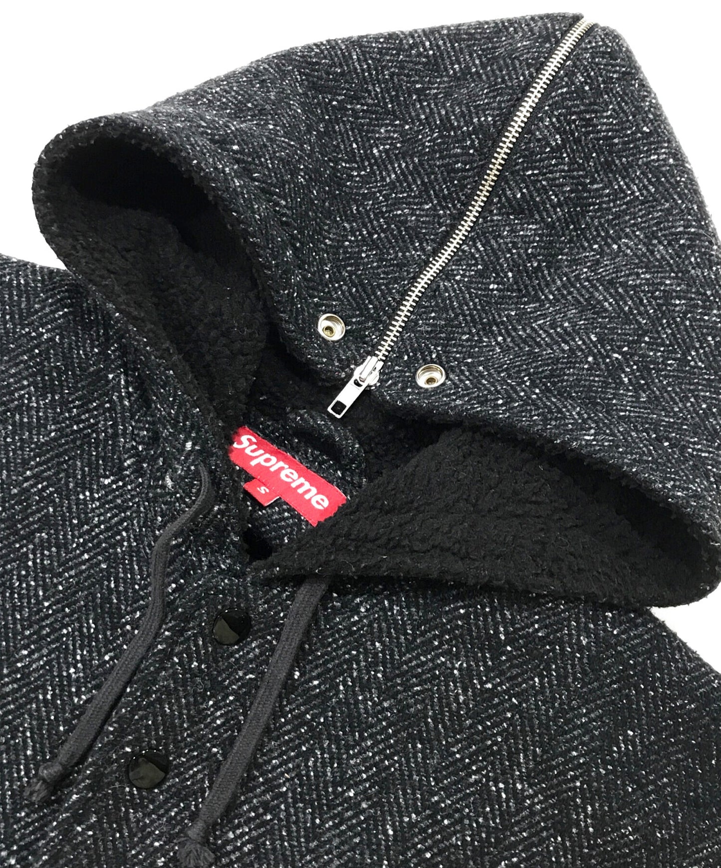 [Pre-owned] SUPREME Hooded Baseball Jacket