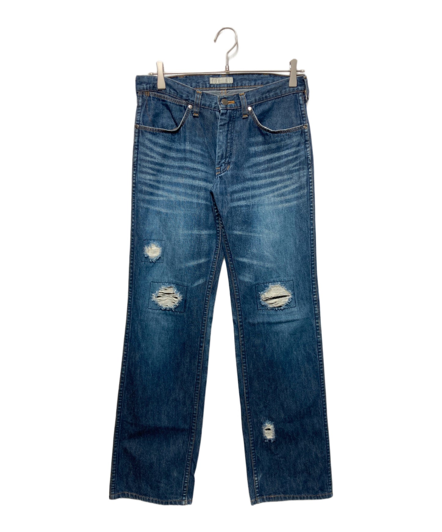 [Pre-owned] NUMBER (N)INE Damaged denim pants