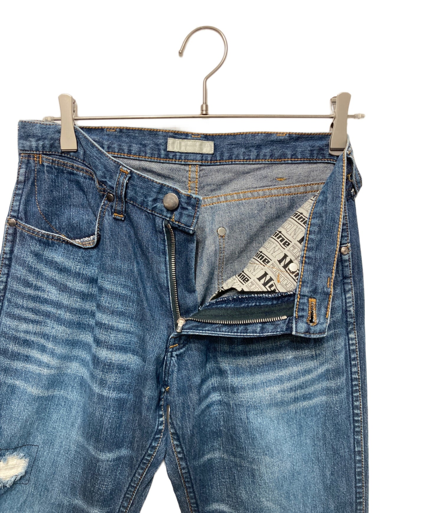 [Pre-owned] NUMBER (N)INE Damaged denim pants