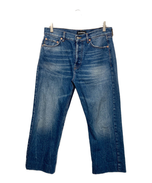 [Pre-owned] BALENCIAGA cropped jeans 594609 TCW03