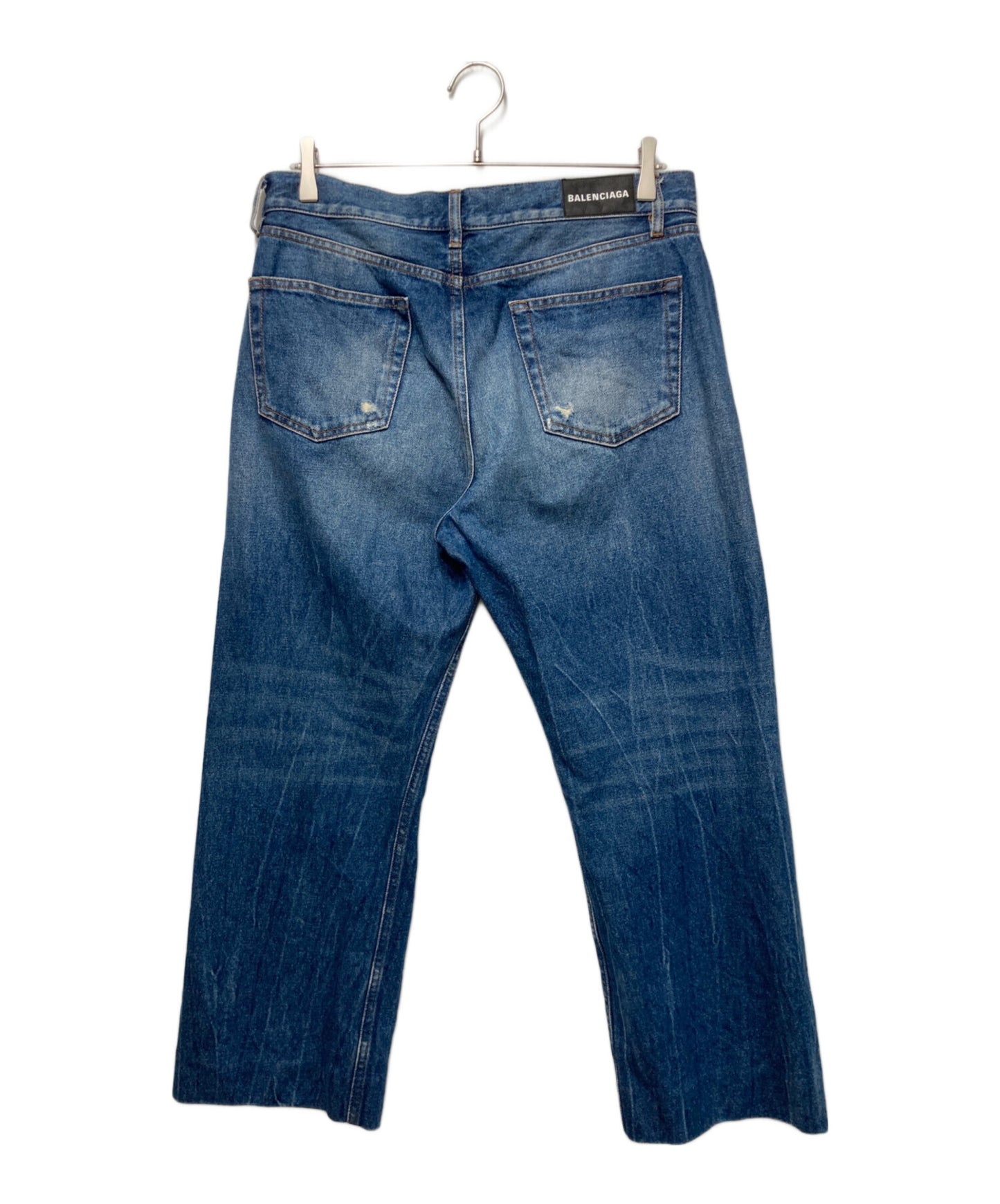 [Pre-owned] BALENCIAGA cropped jeans 594609 TCW03