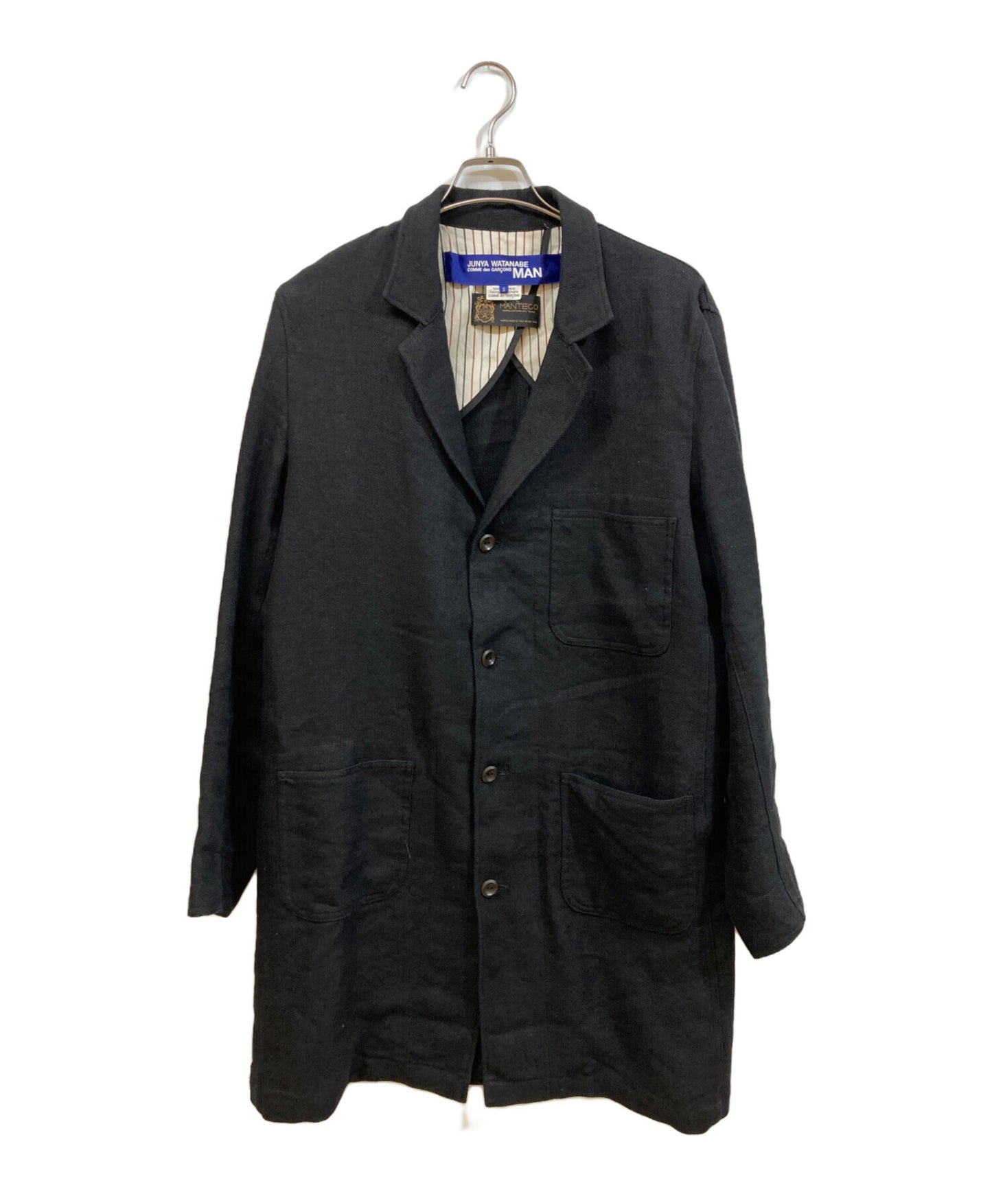 [Pre-owned] COMME des GARCONS JUNYA WATANABE MAN Wool linen twill shrunken coat and cowhide leather coat AD2020/WF-C401