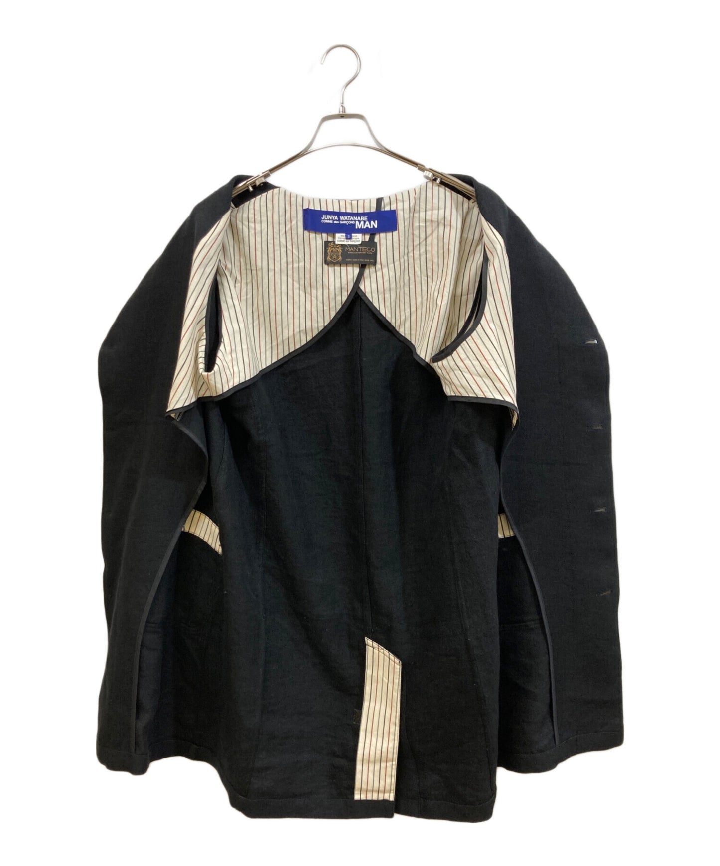 [Pre-owned] COMME des GARCONS JUNYA WATANABE MAN Wool linen twill shrunken coat and cowhide leather coat AD2020/WF-C401