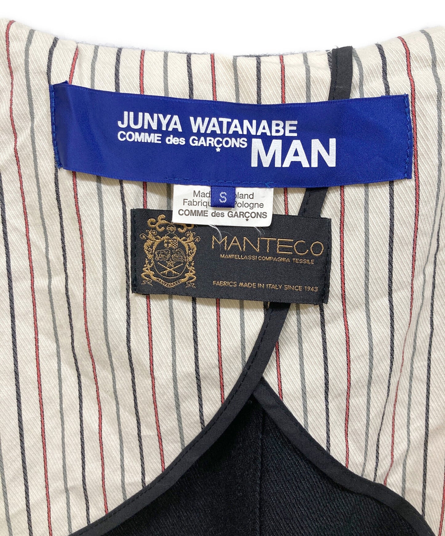 [Pre-owned] COMME des GARCONS JUNYA WATANABE MAN Wool linen twill shrunken coat and cowhide leather coat AD2020/WF-C401