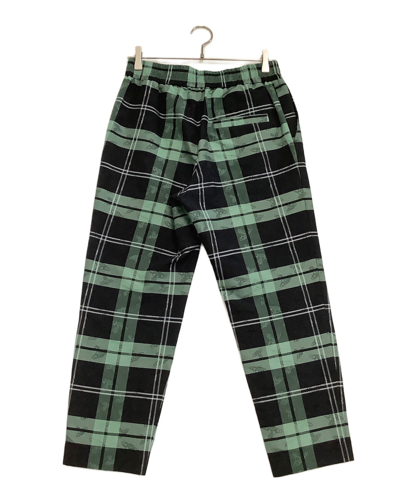 [Pre-owned] Vivienne Westwood RED LABEL Orb Check Jacquard Tapered Pants 16-12-721002
