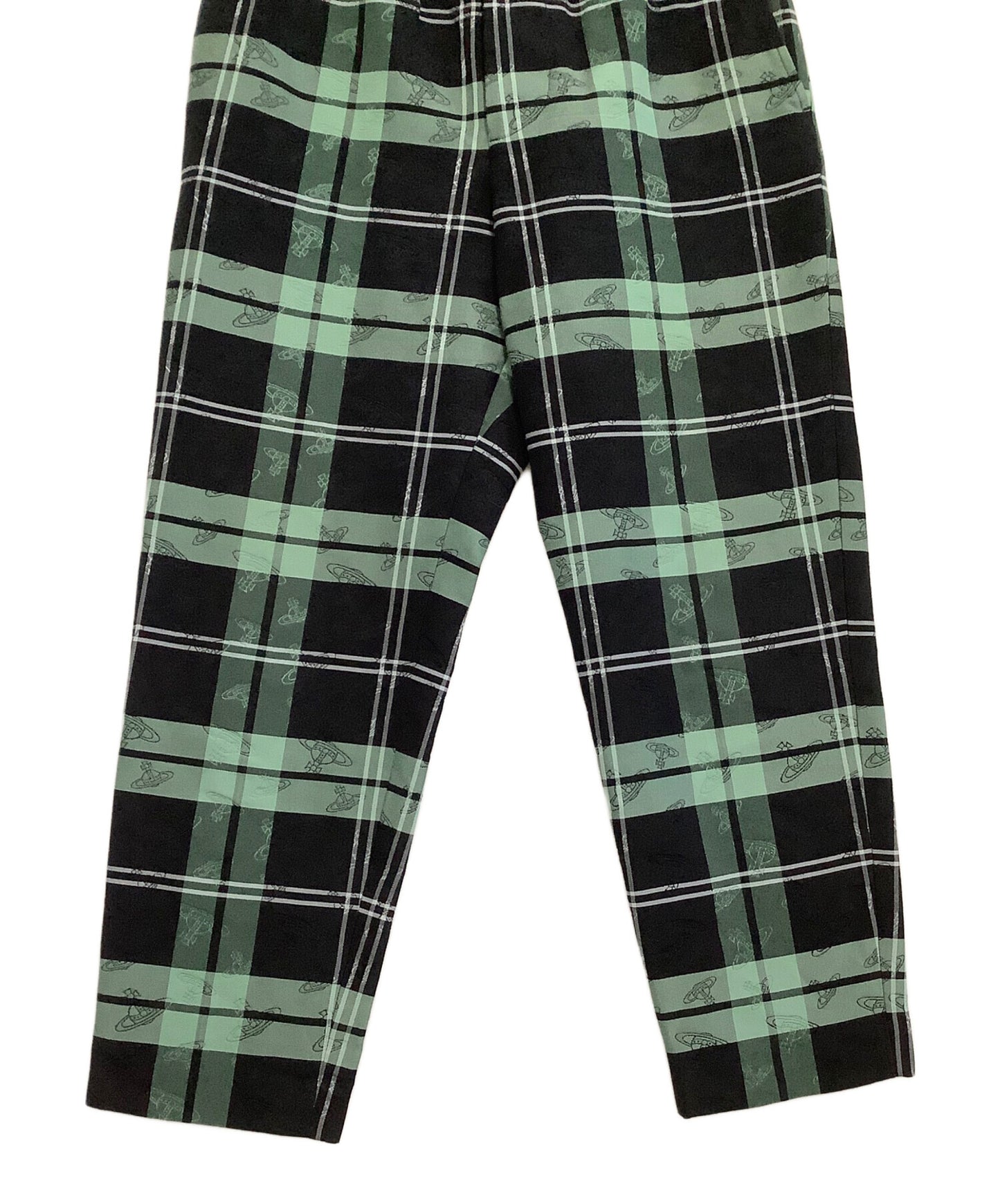 [Pre-owned] Vivienne Westwood RED LABEL Orb Check Jacquard Tapered Pants 16-12-721002