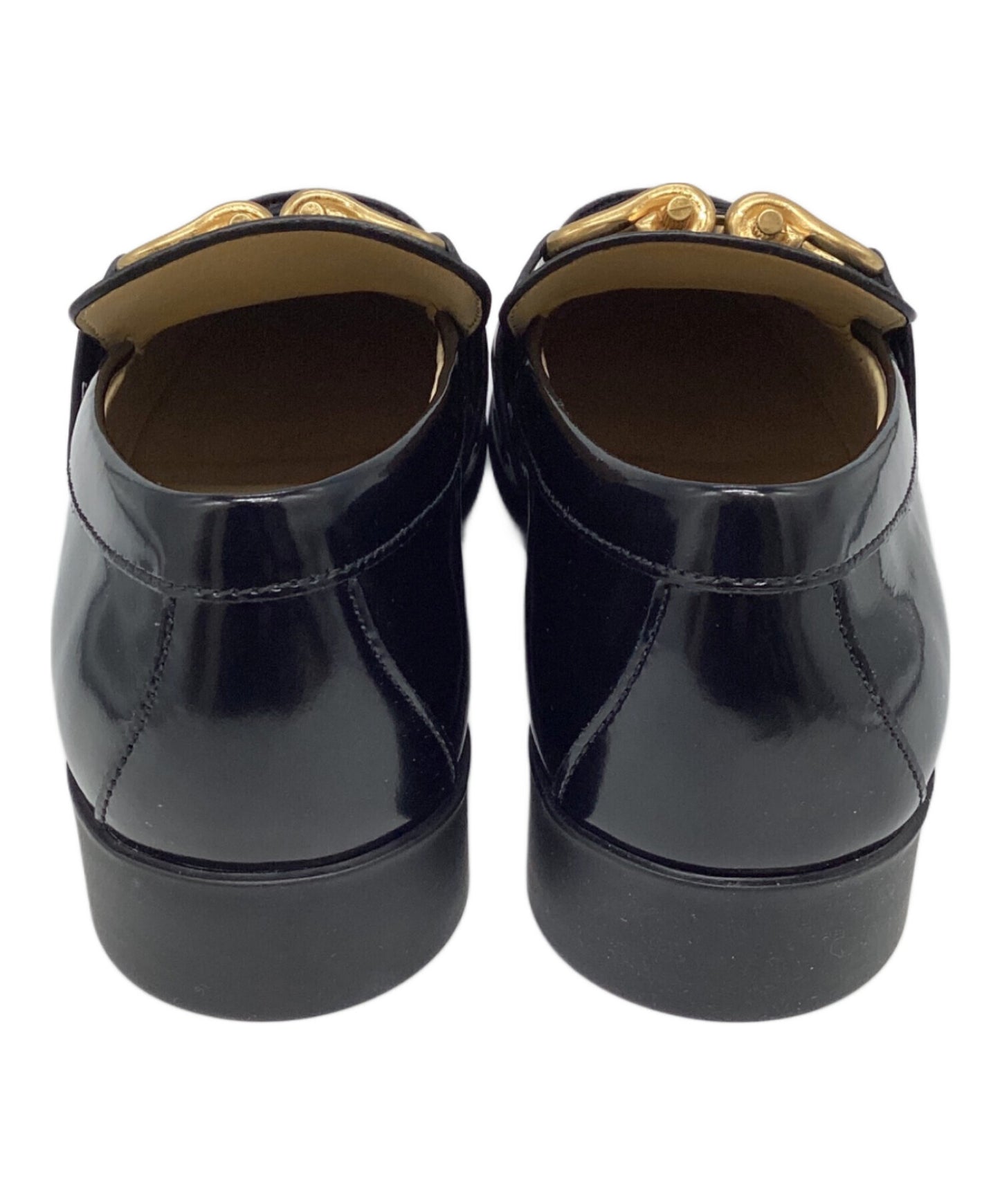 [Pre-owned] BOTTEGA VENETA MONSIEUR SHINY LEATHER LOAFERS 708902