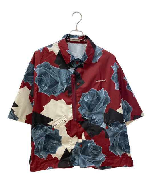 [Pre-owned] UNDERCOVER rose-print twill shirt UP1D4406