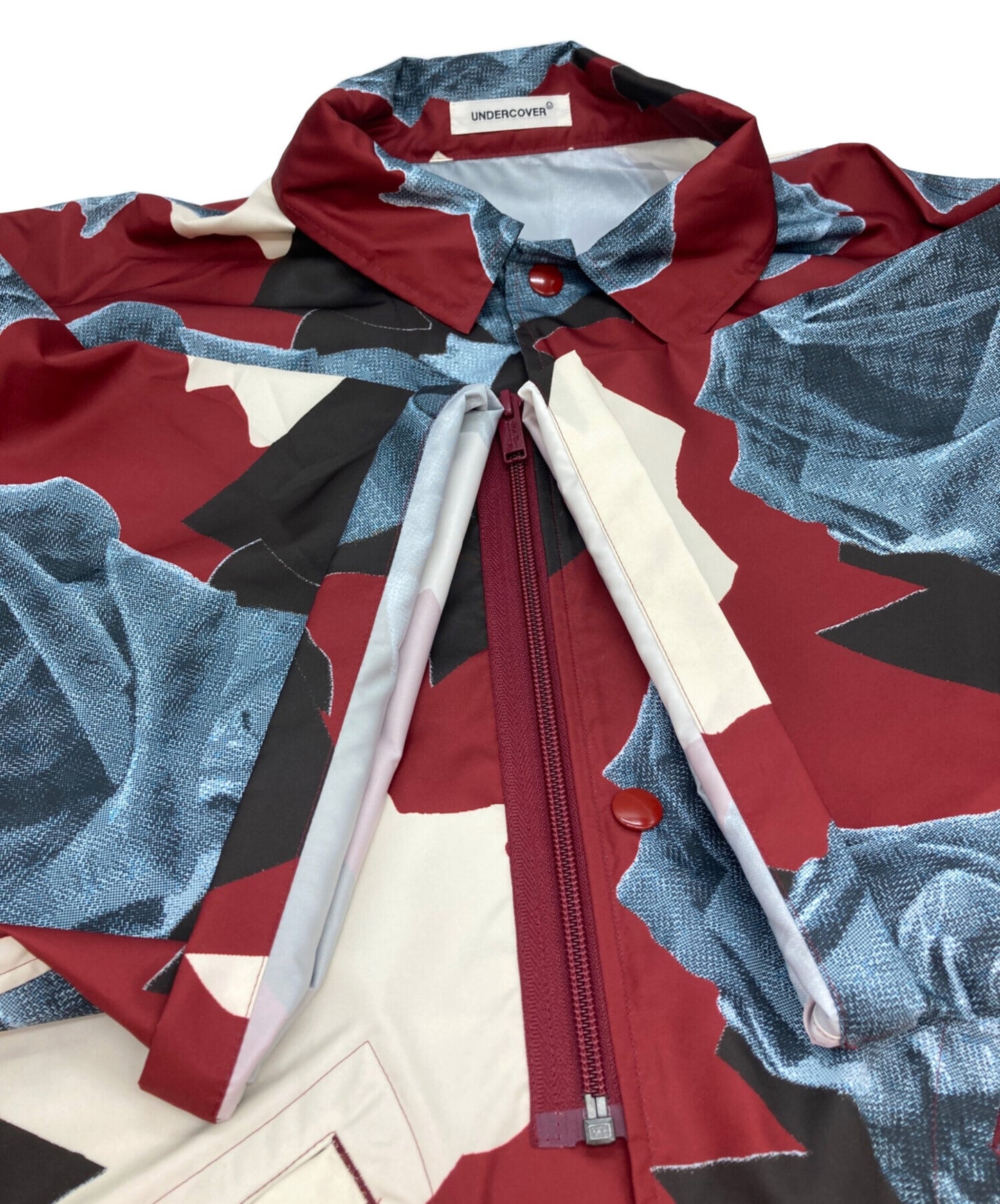 [Pre-owned] UNDERCOVER rose-print twill shirt UP1D4406