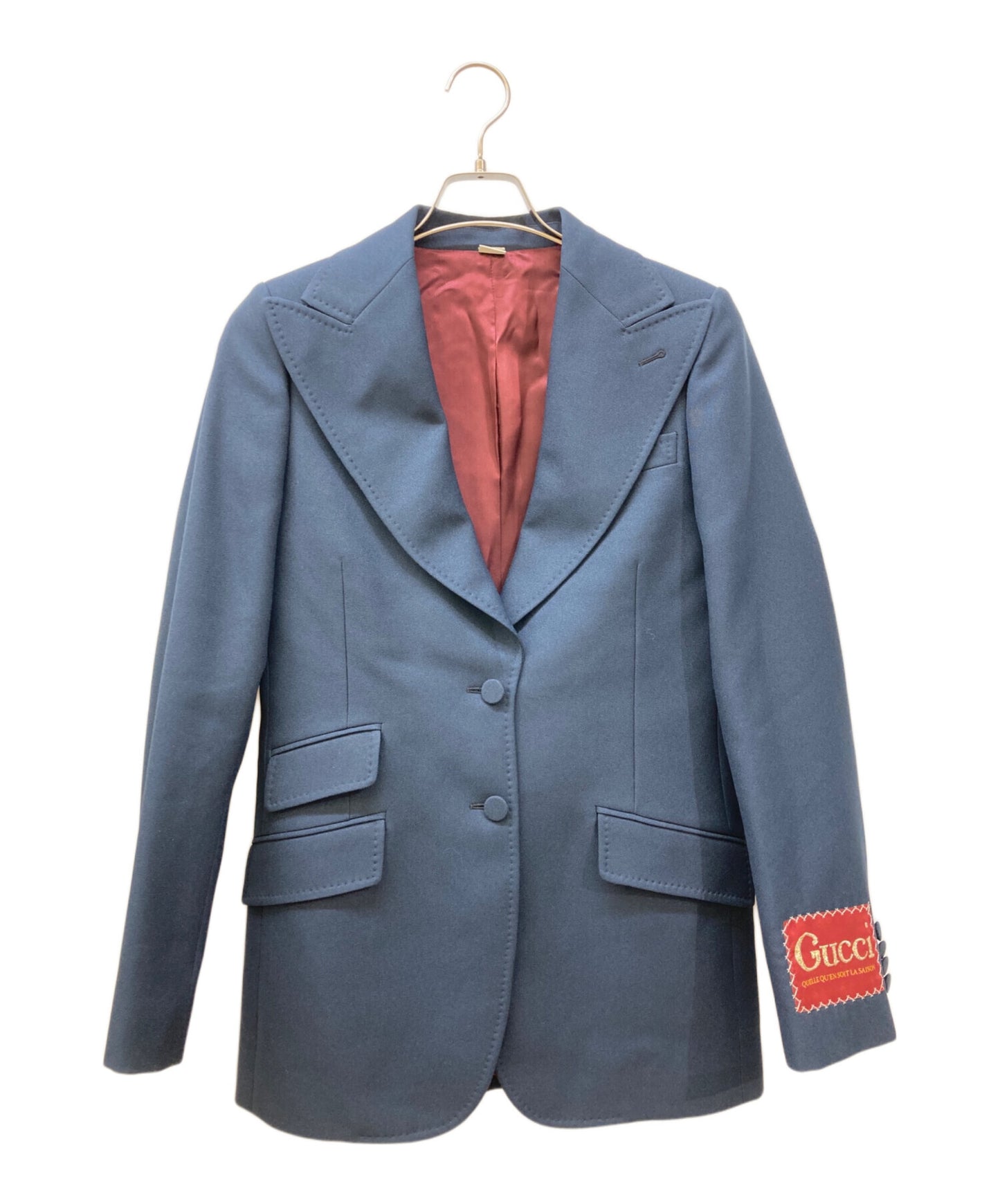 [Pre-owned] GUCCI Label Fluid Drill Jacket 619264