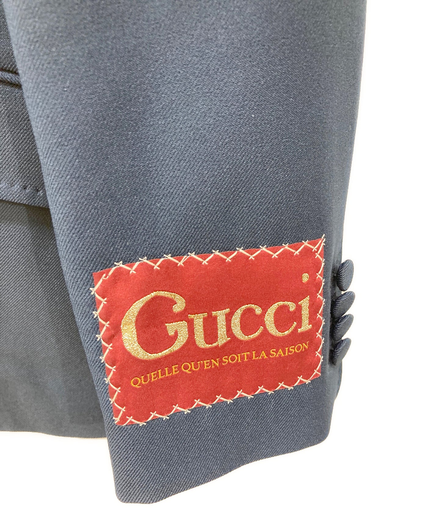 [Pre-owned] GUCCI Label Fluid Drill Jacket 619264