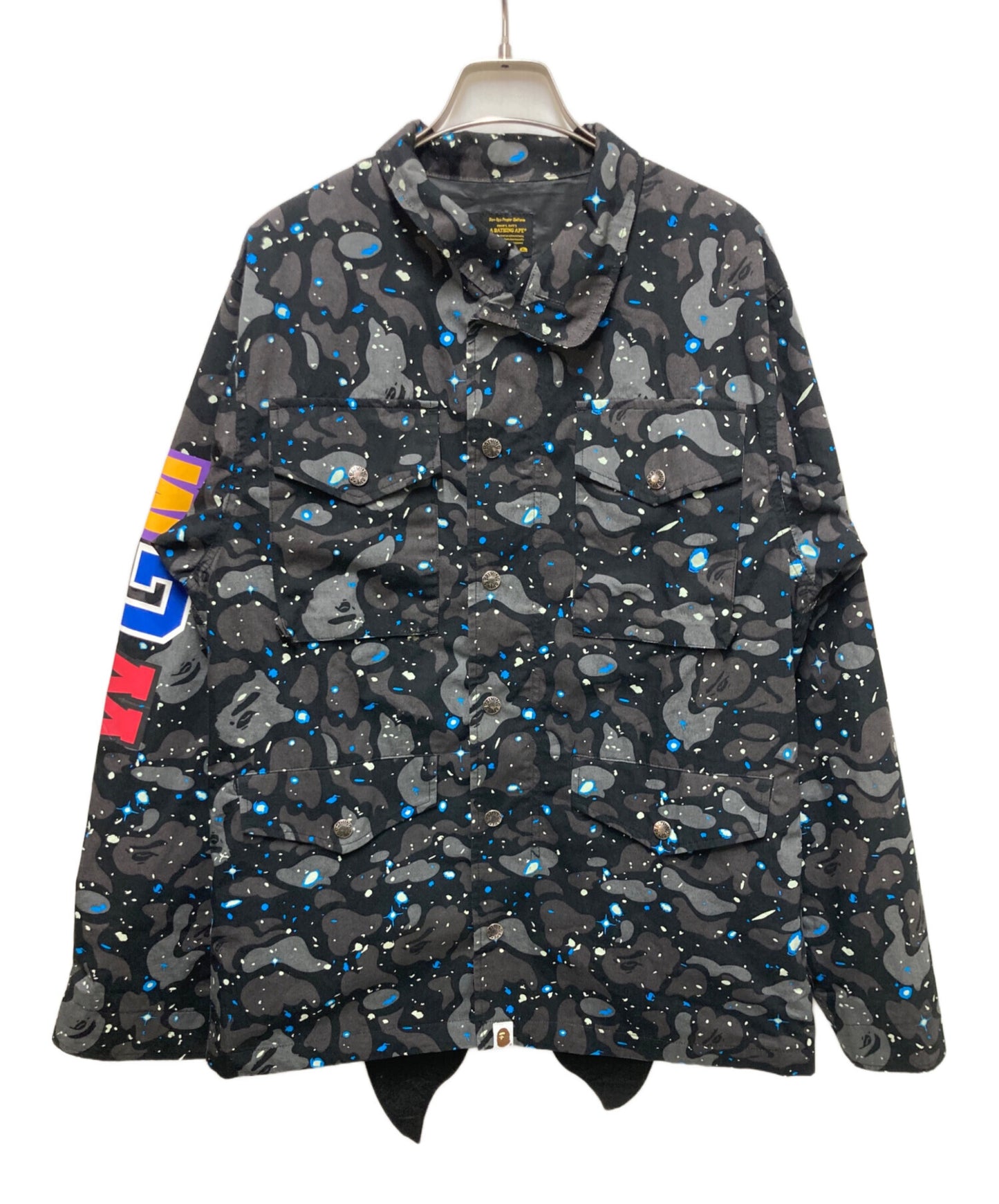 [Pre-owned] A BATHING APE SPACE CAMO SHARK M-65 001LJH801019M