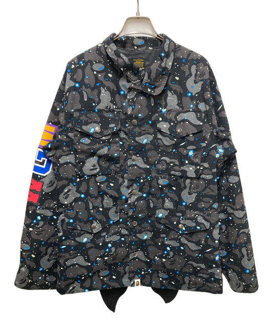 [Pre-owned] A BATHING APE SPACE CAMO SHARK M-65 001LJH801019M