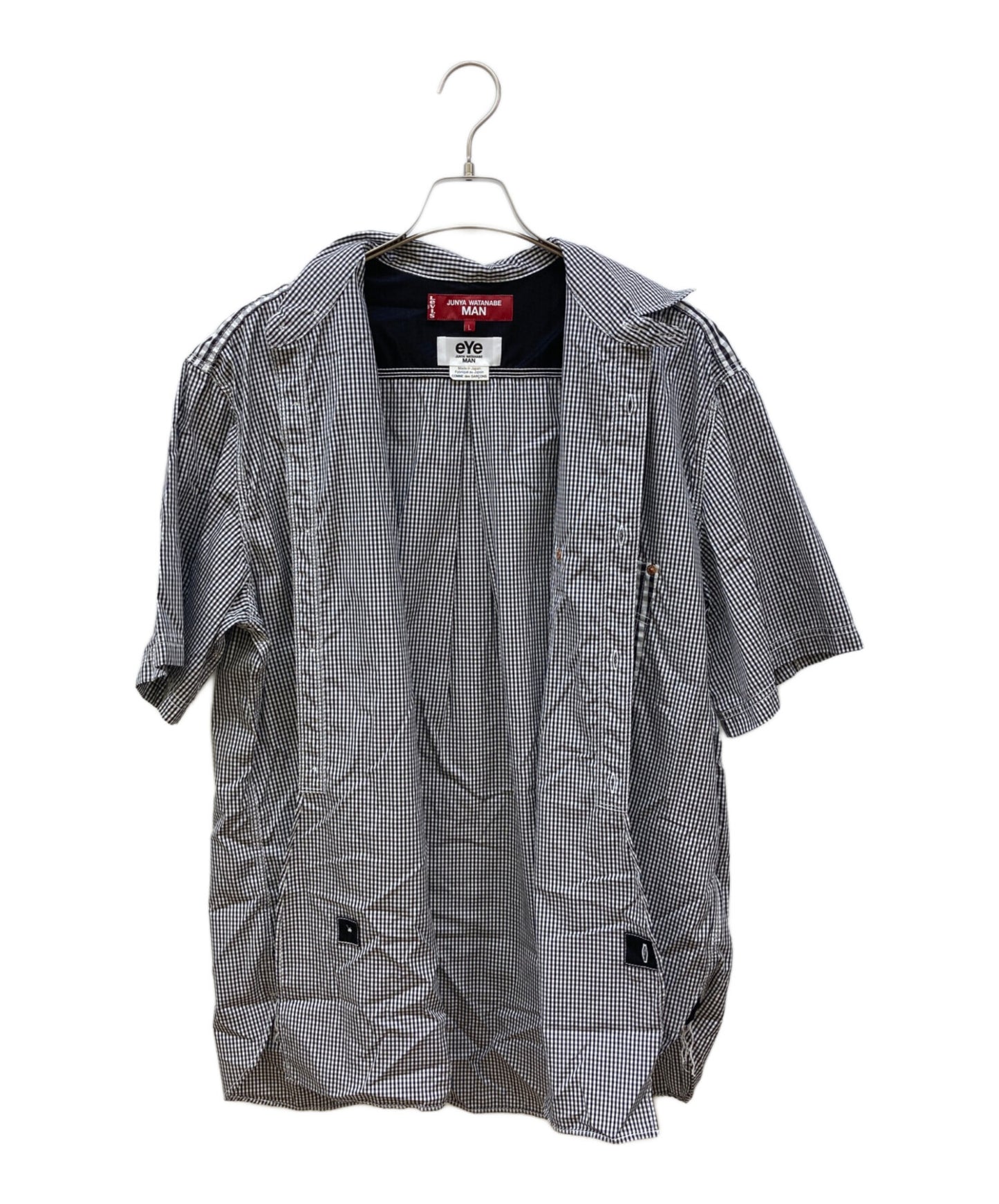 [Pre-owned] eYe COMME des GARCONS JUNYAWATANABE MAN Cotton Check Shirt WM-B906/AD2023