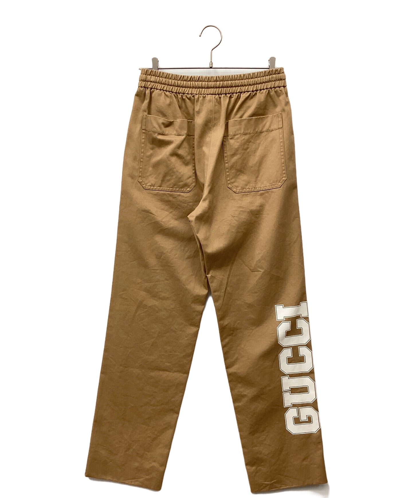 [Pre-owned] GUCCI Logo-Print Drawstring Track Pants 694110