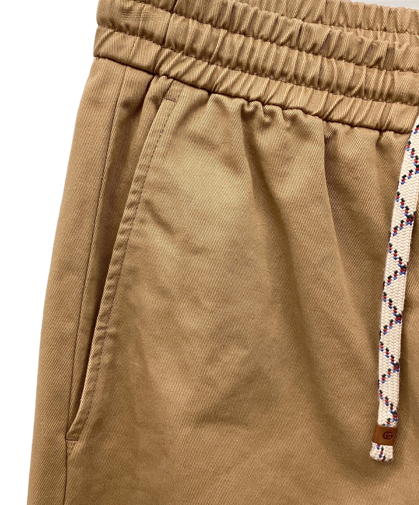 [Pre-owned] GUCCI Logo-Print Drawstring Track Pants 694110