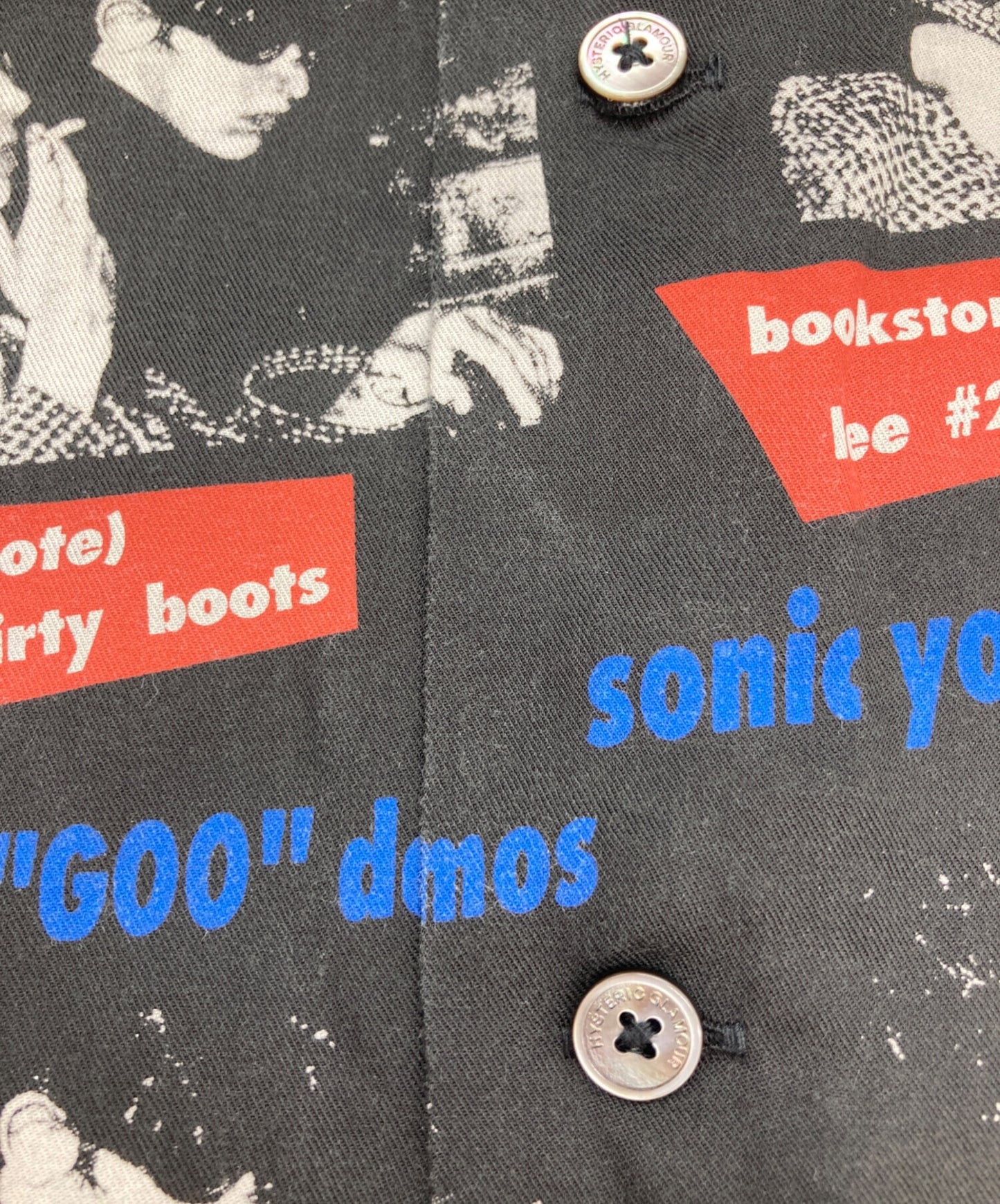 [Pre-owned] Hysteric Glamour SONIC YOUTH GOO DEMOS Open collar short sleeve shirt 02221AH06