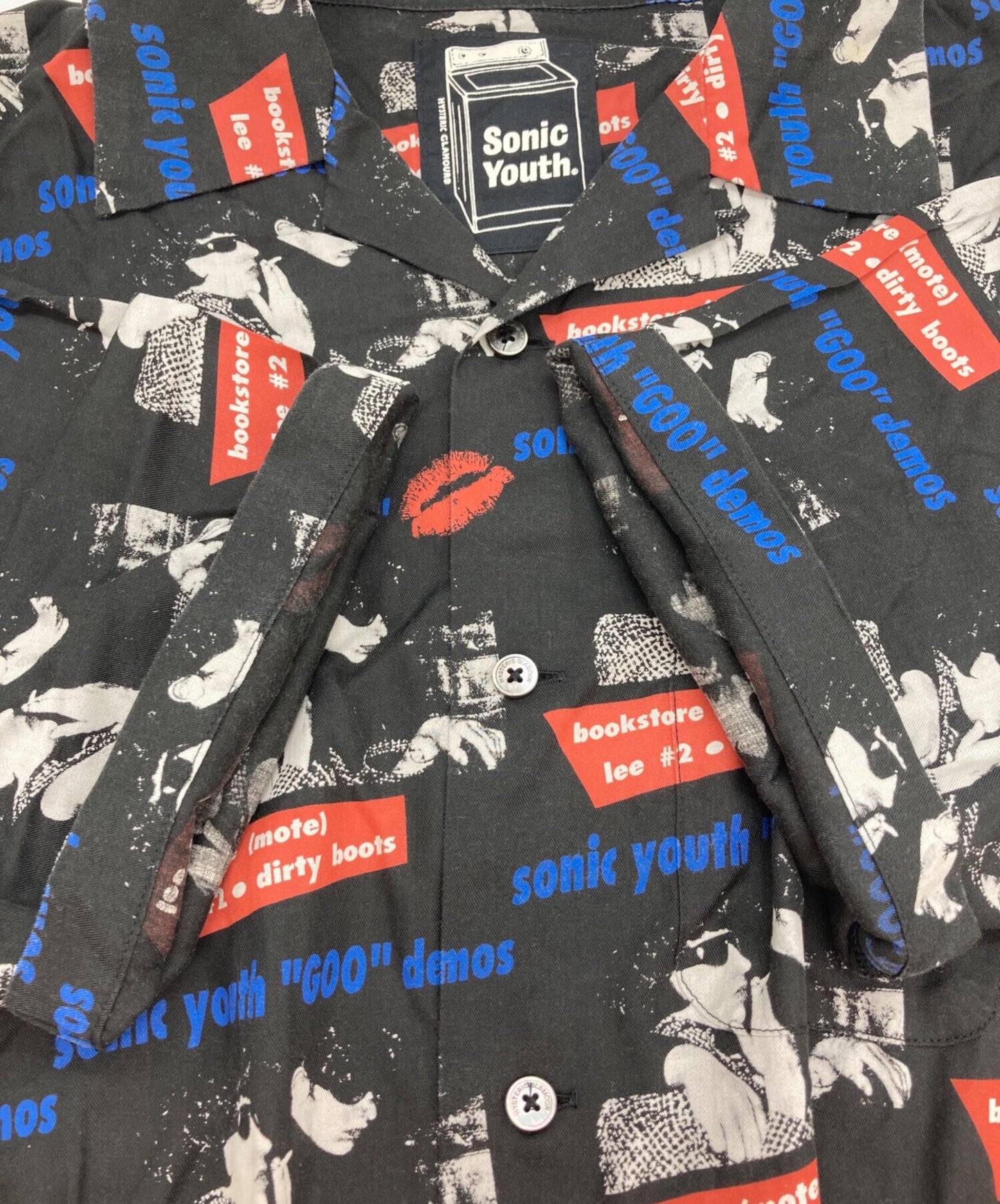 [Pre-owned] Hysteric Glamour SONIC YOUTH GOO DEMOS Open collar short sleeve shirt 02221AH06
