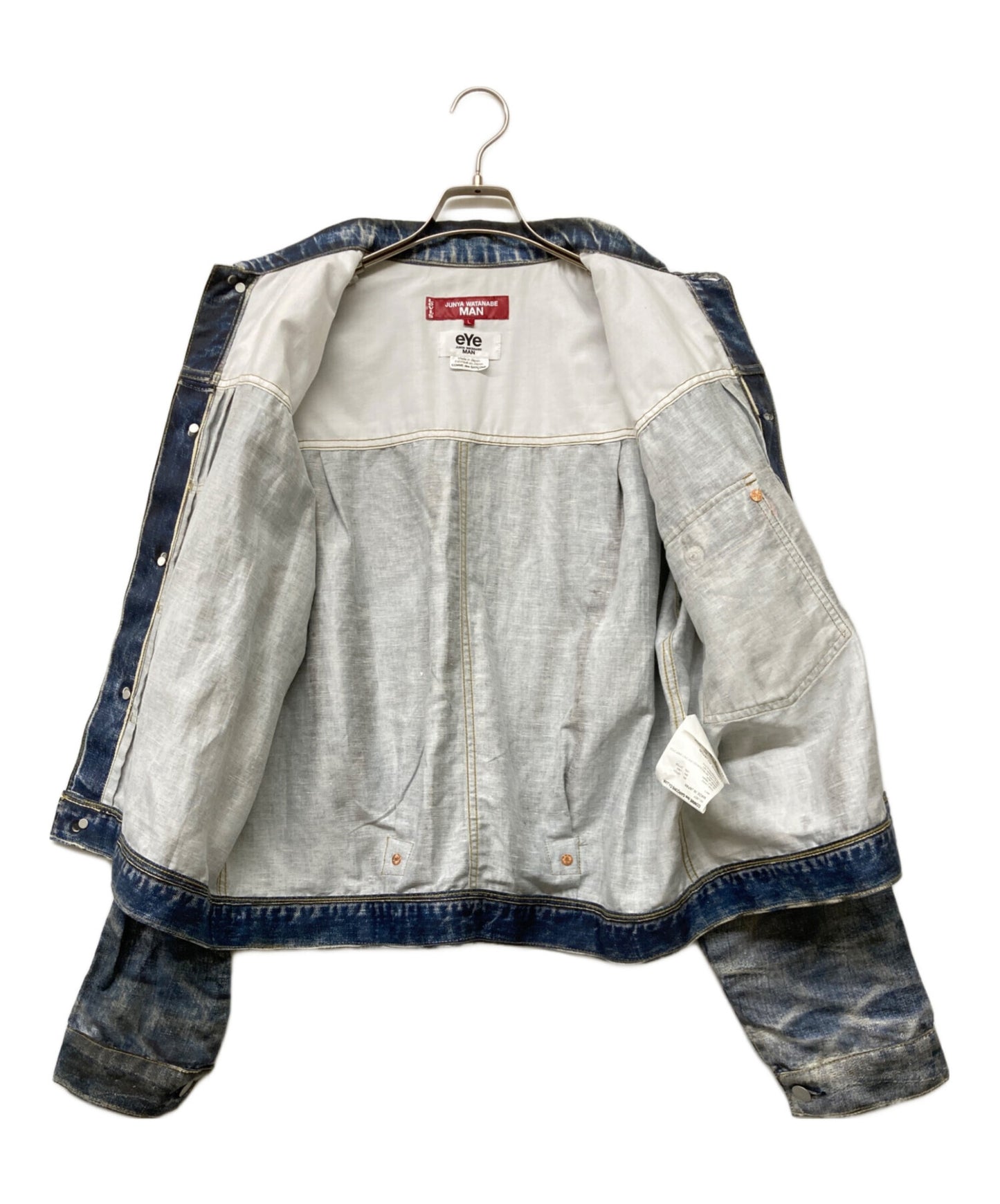 [Pre-owned] eYe COMME des GARCONS JUNYAWATANABE MAN Cotton linen dungaree print WI-J907/AD2021