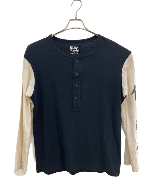 [Pre-owned] BLACK Scandal Yohji Yamamoto Low-flying T-shirts HC-T40-082