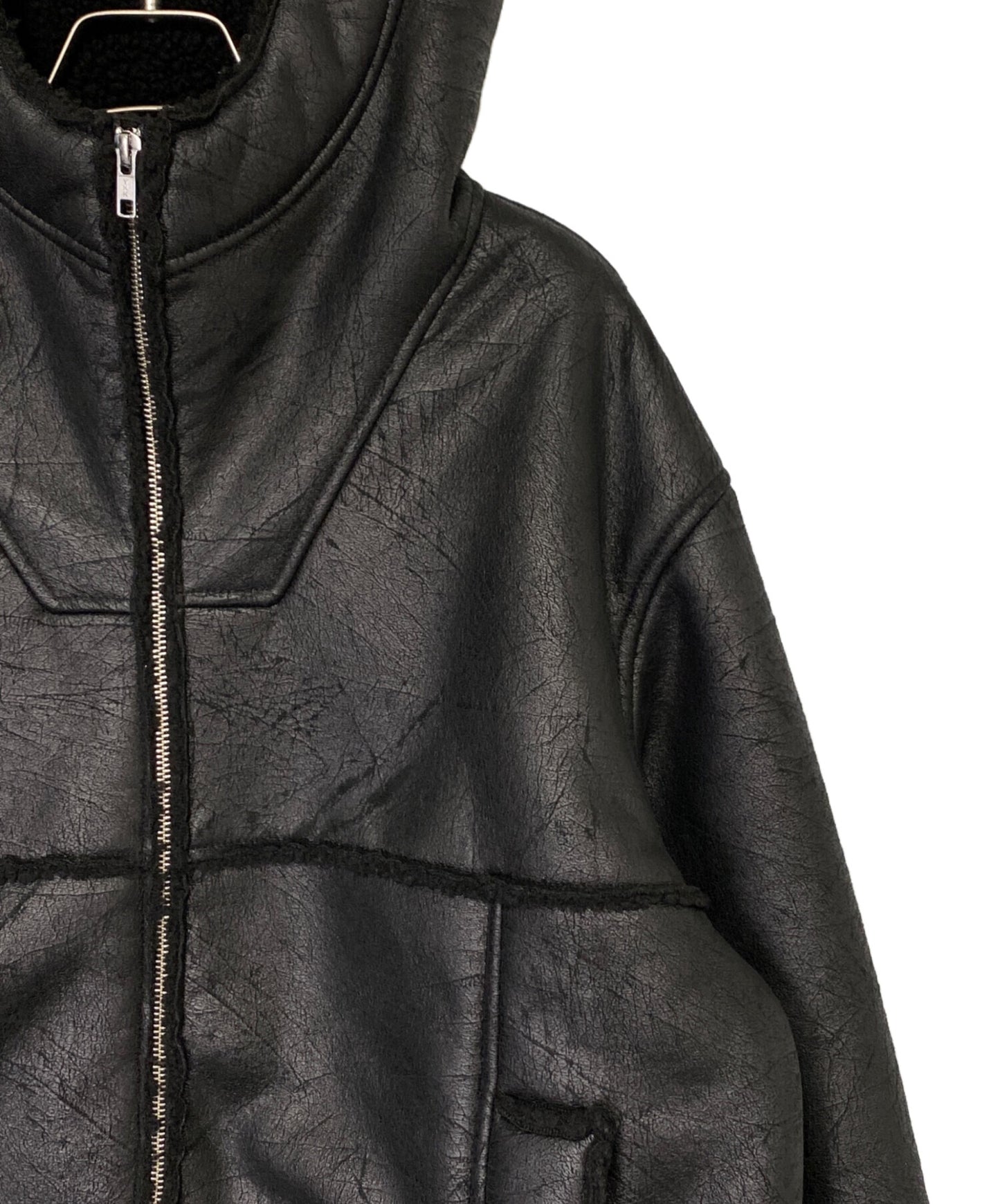 [Pre-owned] SUPREME Faux Shearling Hooded Jacket