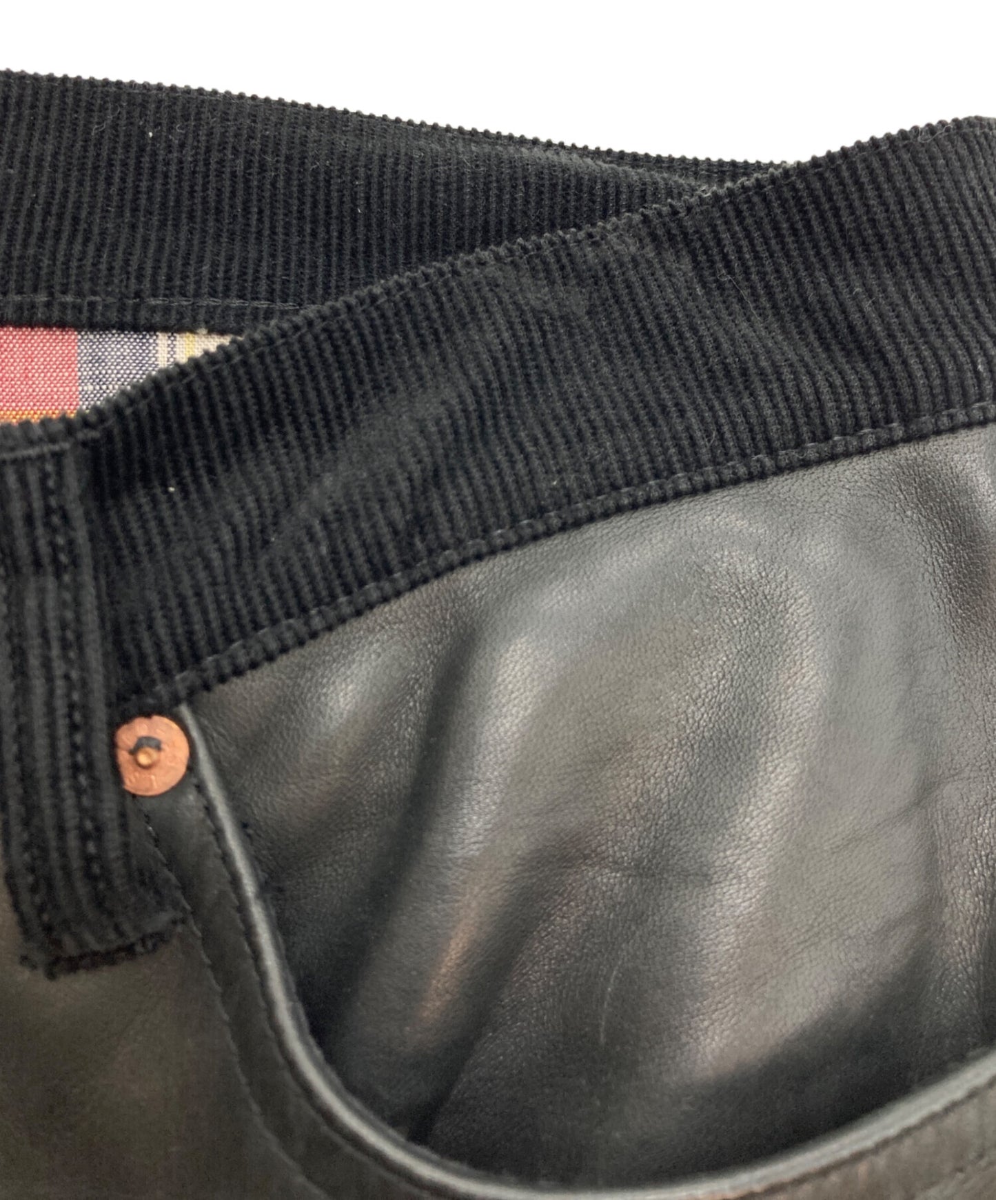 [Pre-owned] eYe COMME des GARCONS JUNYAWATANABE MAN horseleather pants WO-P901/AD2014