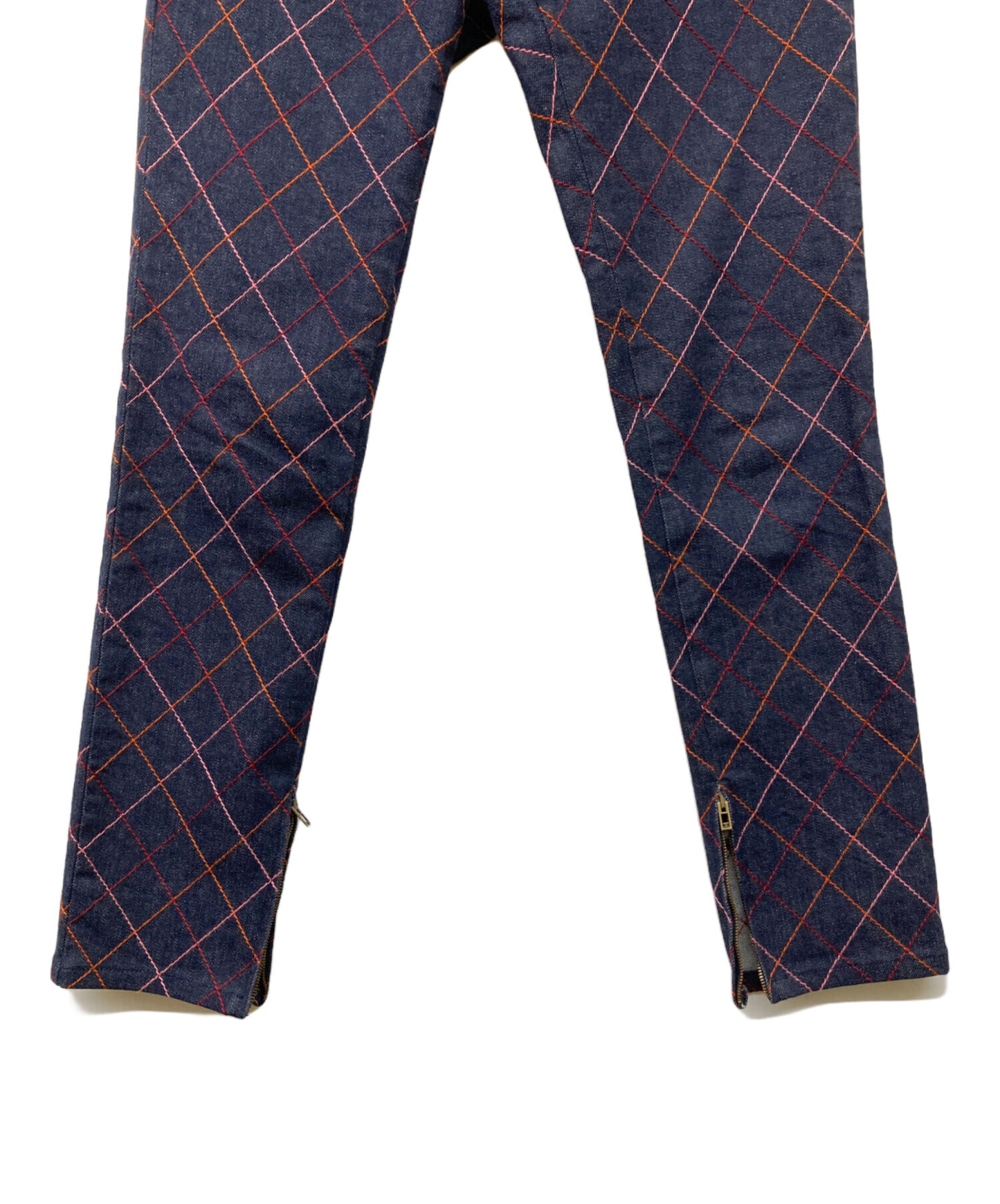 [Pre-owned] CHANEL Stitch Design Denim Pants / Denim Pants P56769V43106