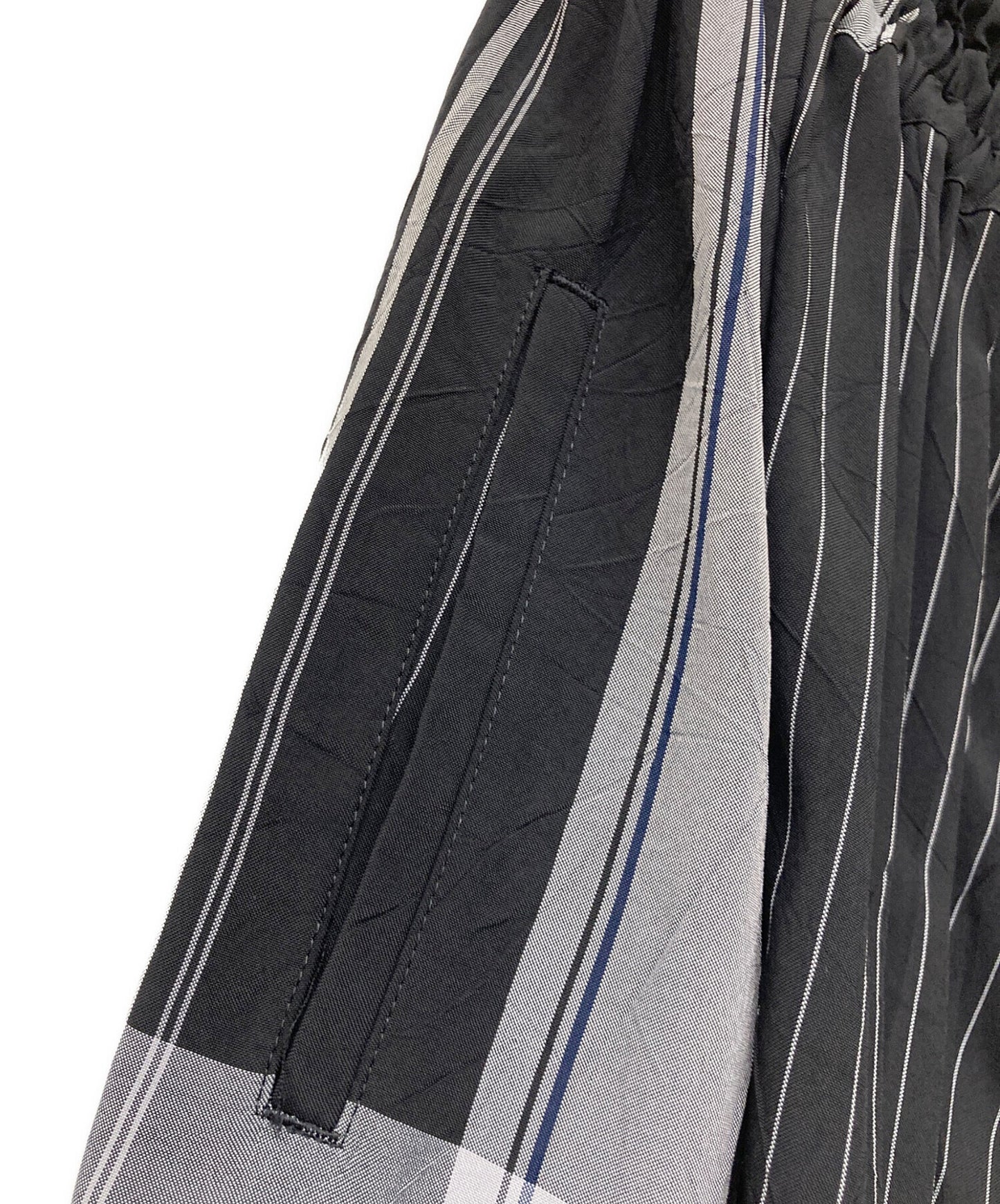 [Pre-owned] Y's RAYON WRINKLED PLAID SKIRT YR-S22-226